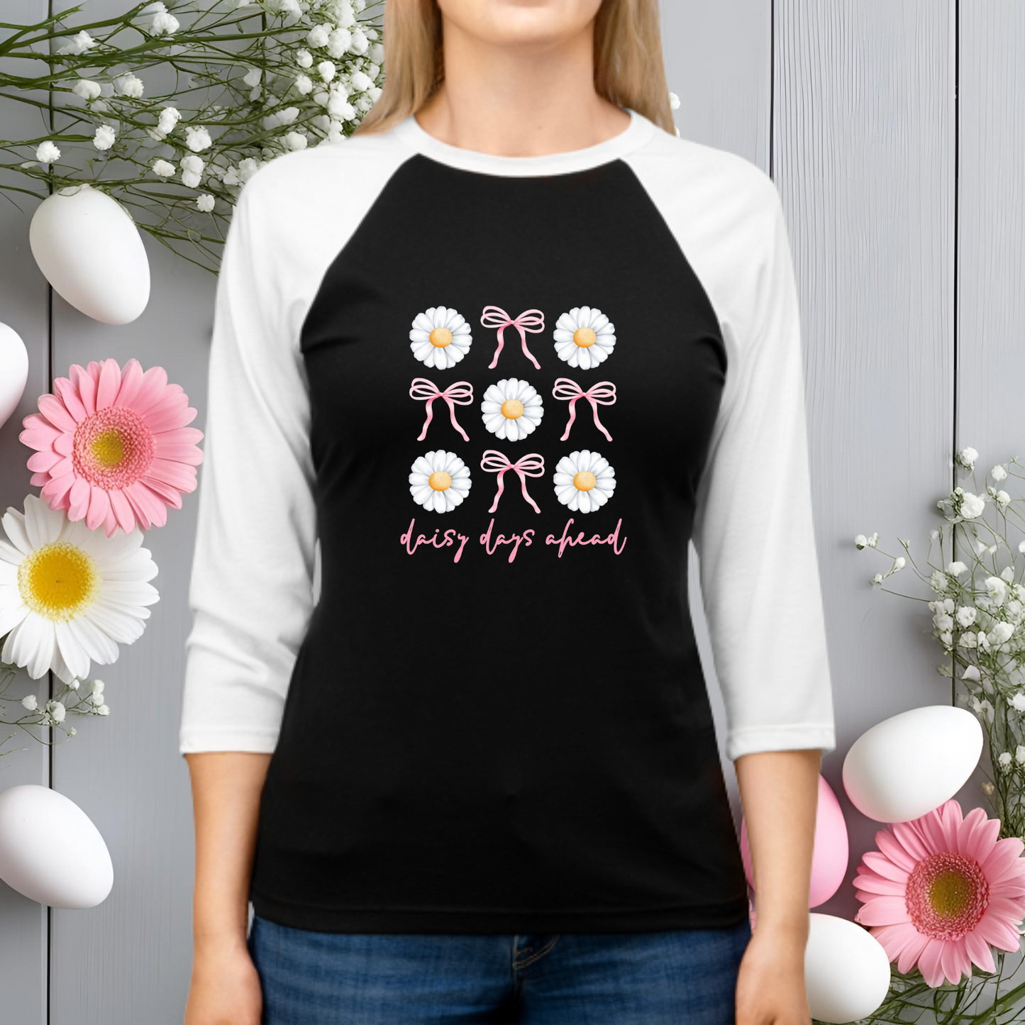 Daisy Days Ahead Baseball Tee