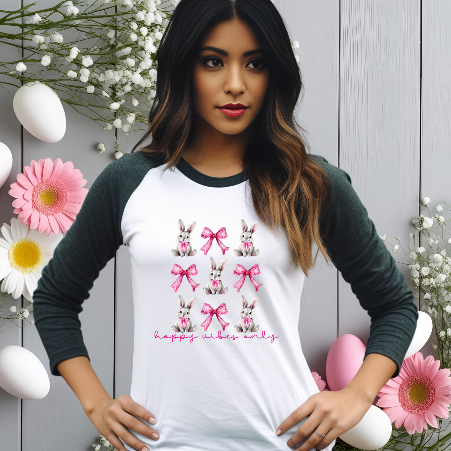Hoppy Vibes Only Baseball Tee