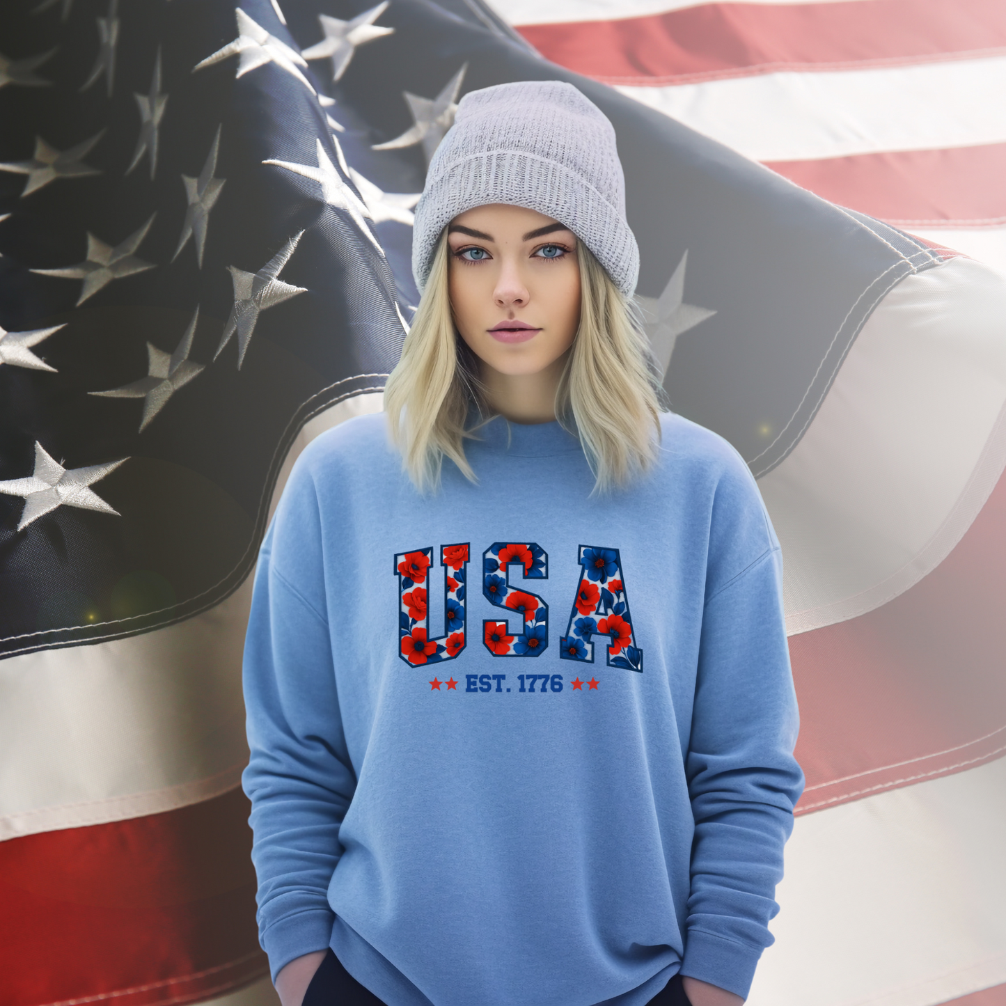 USA 1776 Crewneck Sweatshirt