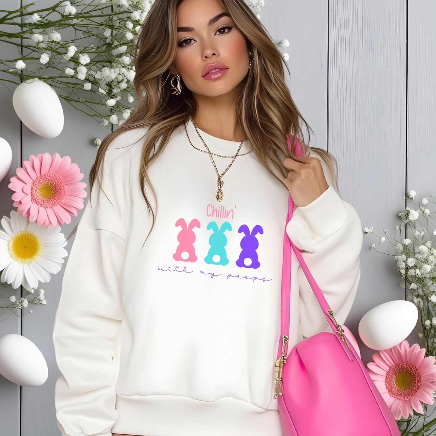 Chillin’ With My Peeps Crewneck Sweatshirt