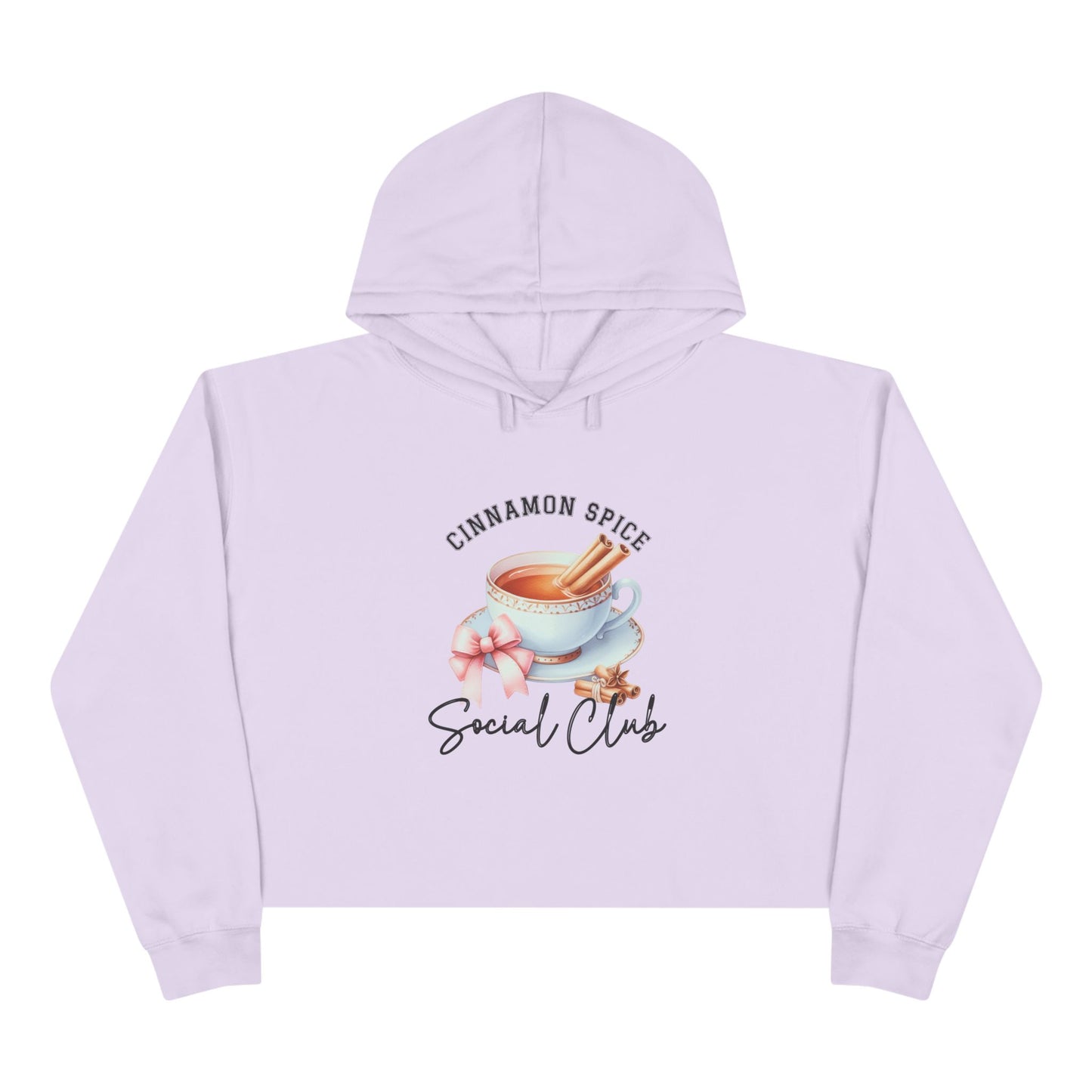 Cinnamon Spice Social Club Crop Hoodie