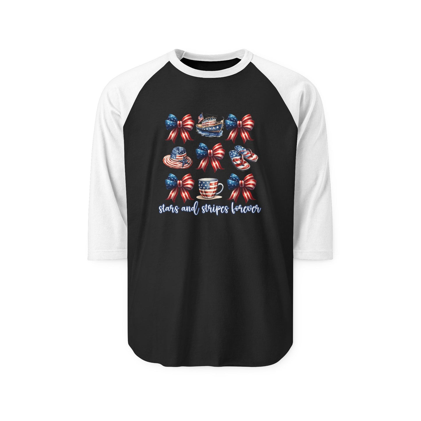 Stars and Stripes Forever Baseball Tee