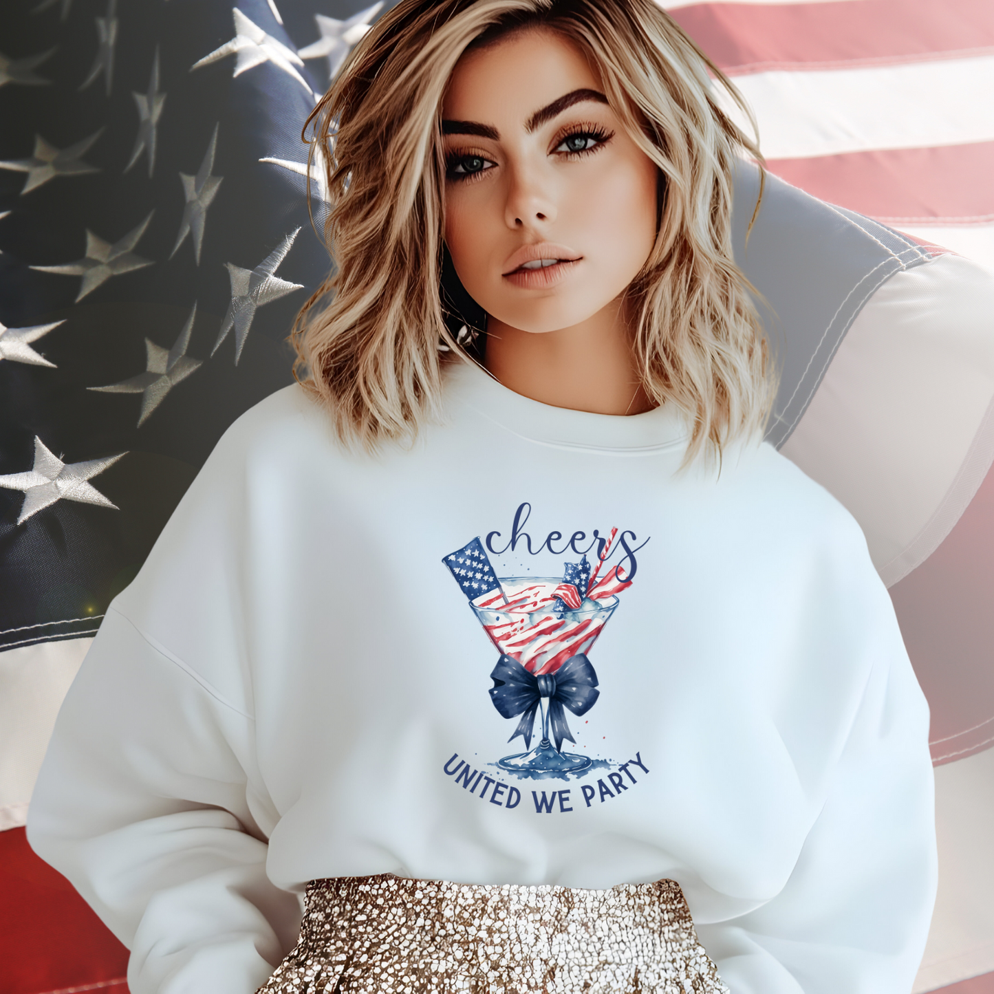 United We Party Crewneck Sweatshirt