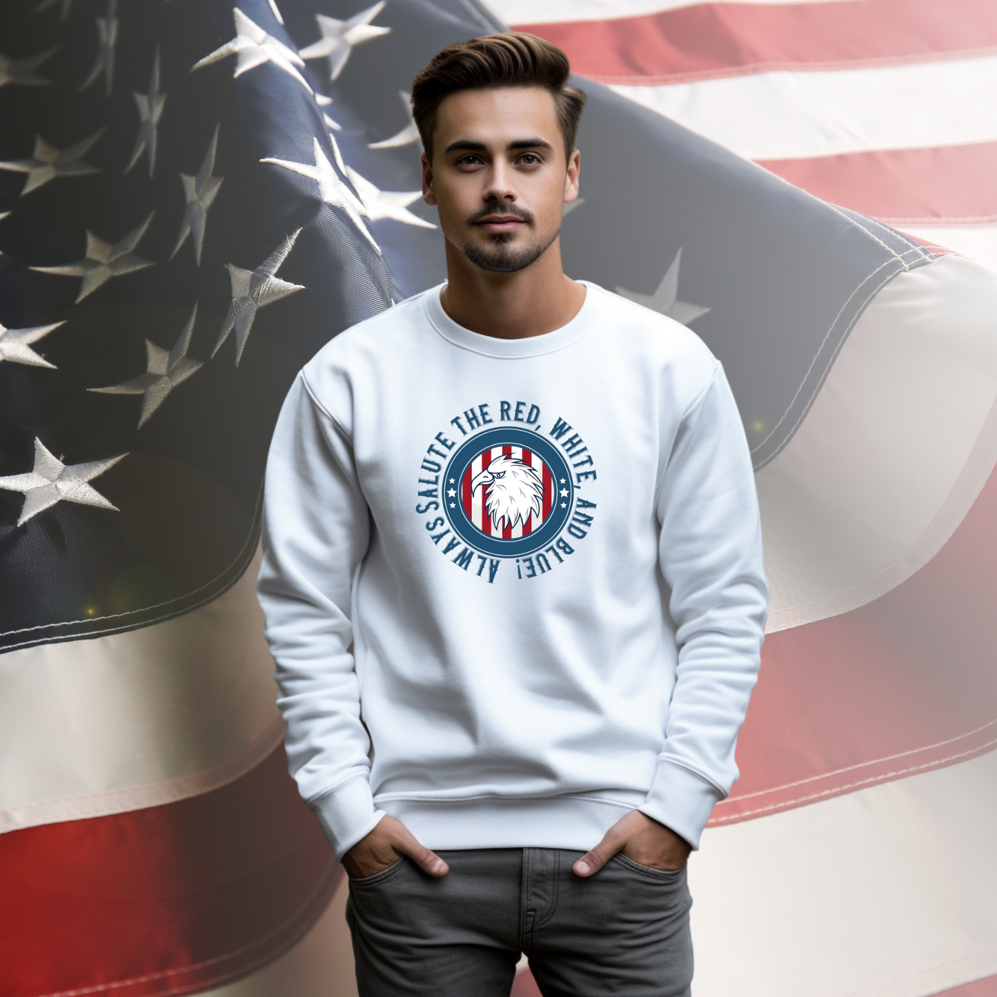 Always Salute Crewneck Sweatshirt
