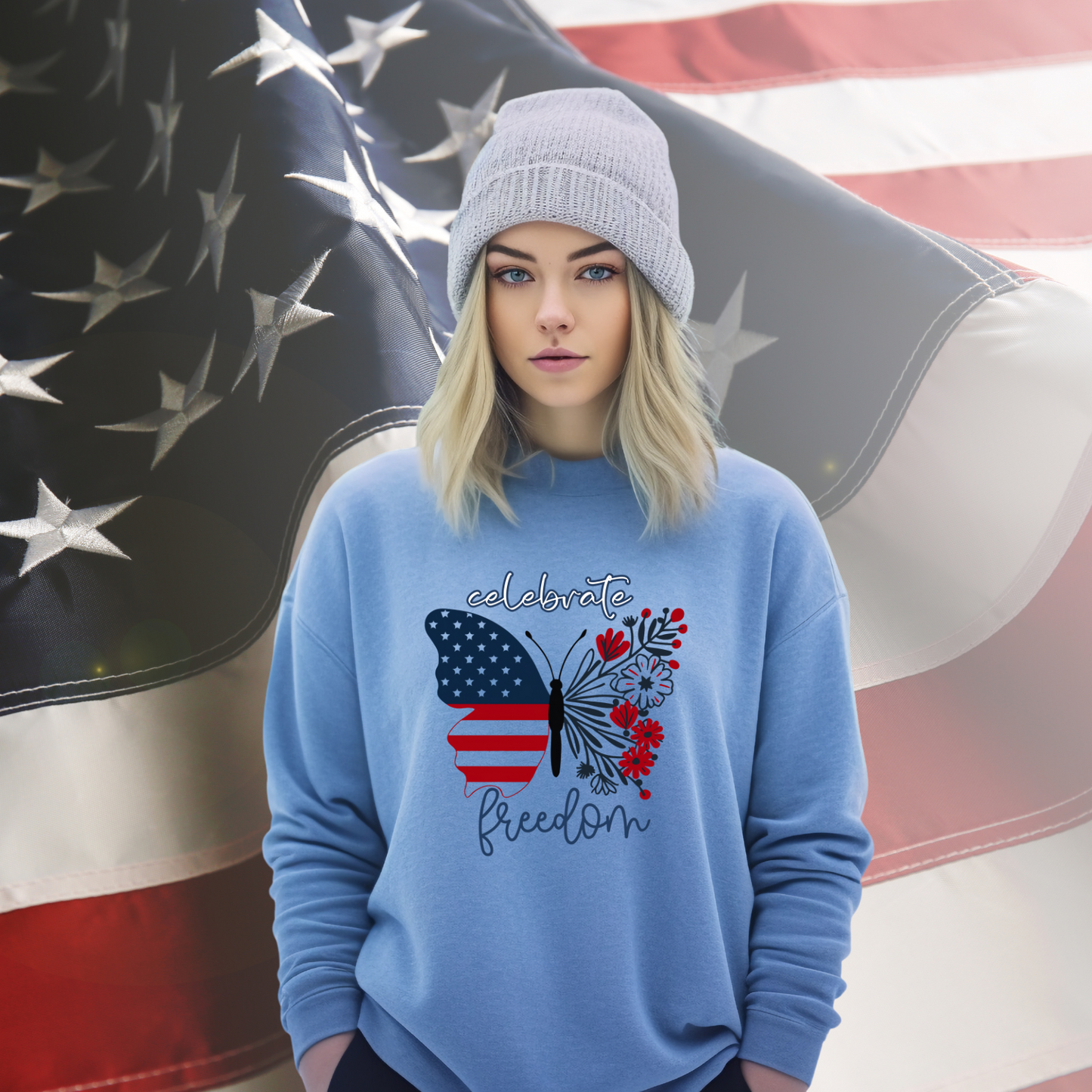 Celebrate Freedom Crewneck Sweatshirt