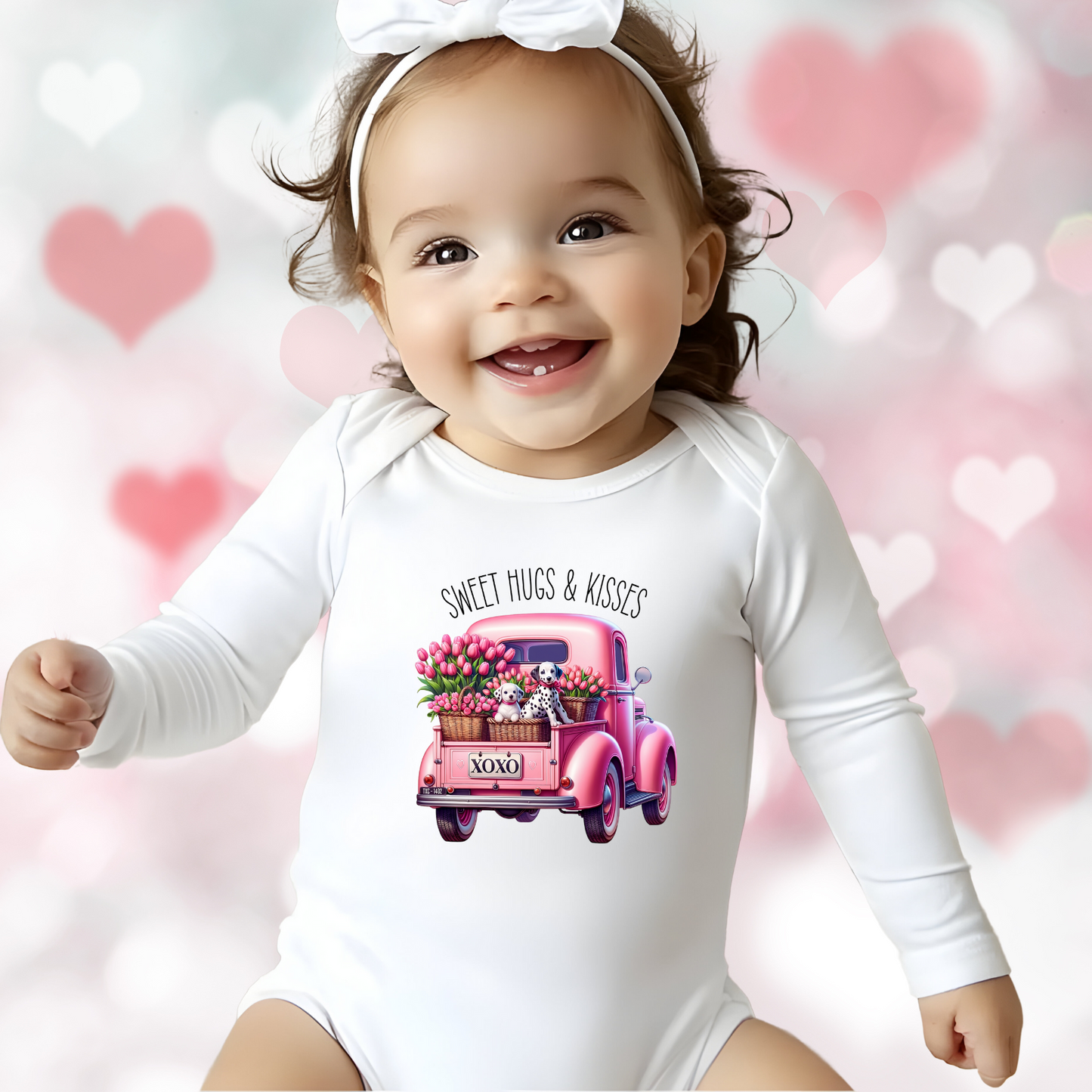 Sweet Hugs & Kisses Long Sleeve Onesie