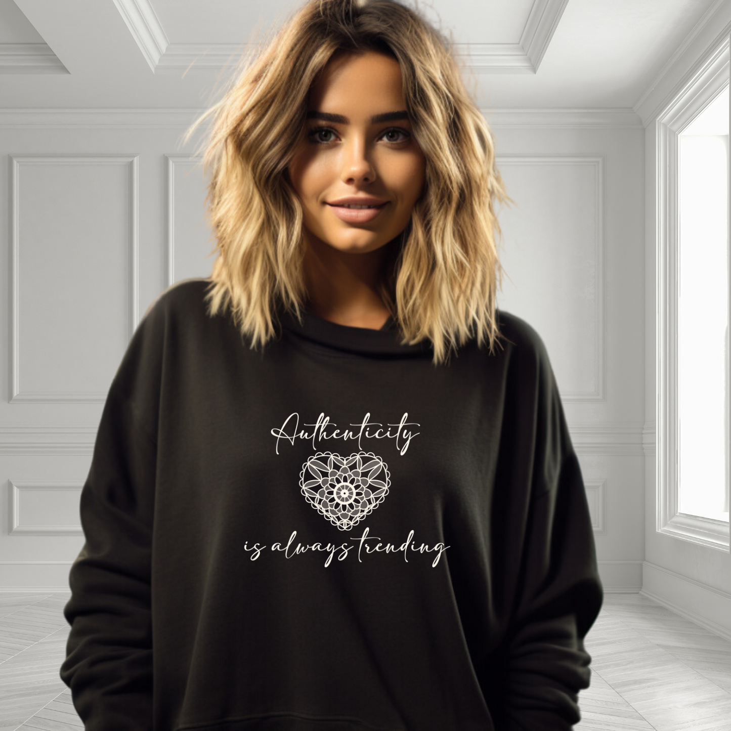 Authenticity is Always Trending Crewneck Sweatshirt