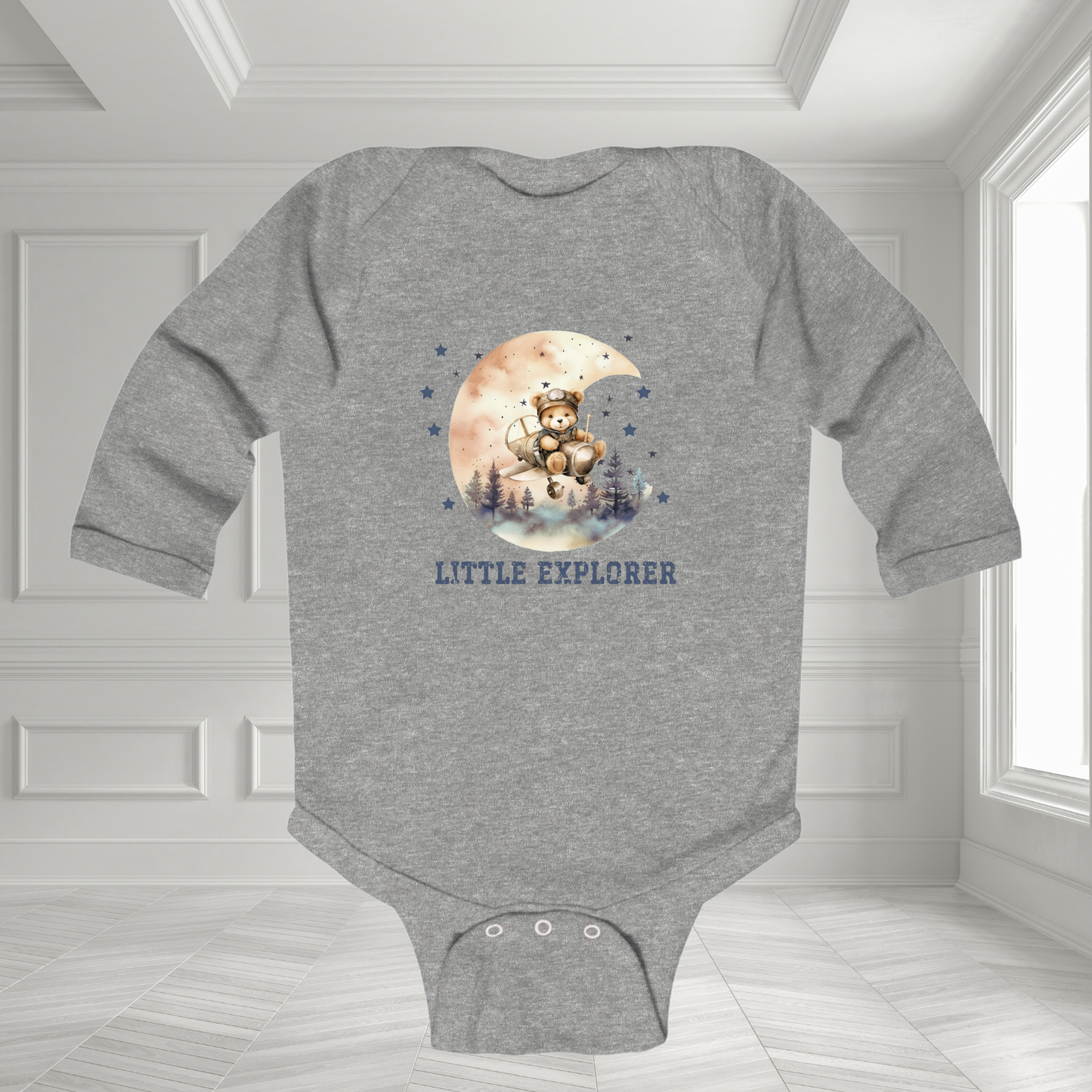 Little Explorer Infant Long Sleeve Onesie