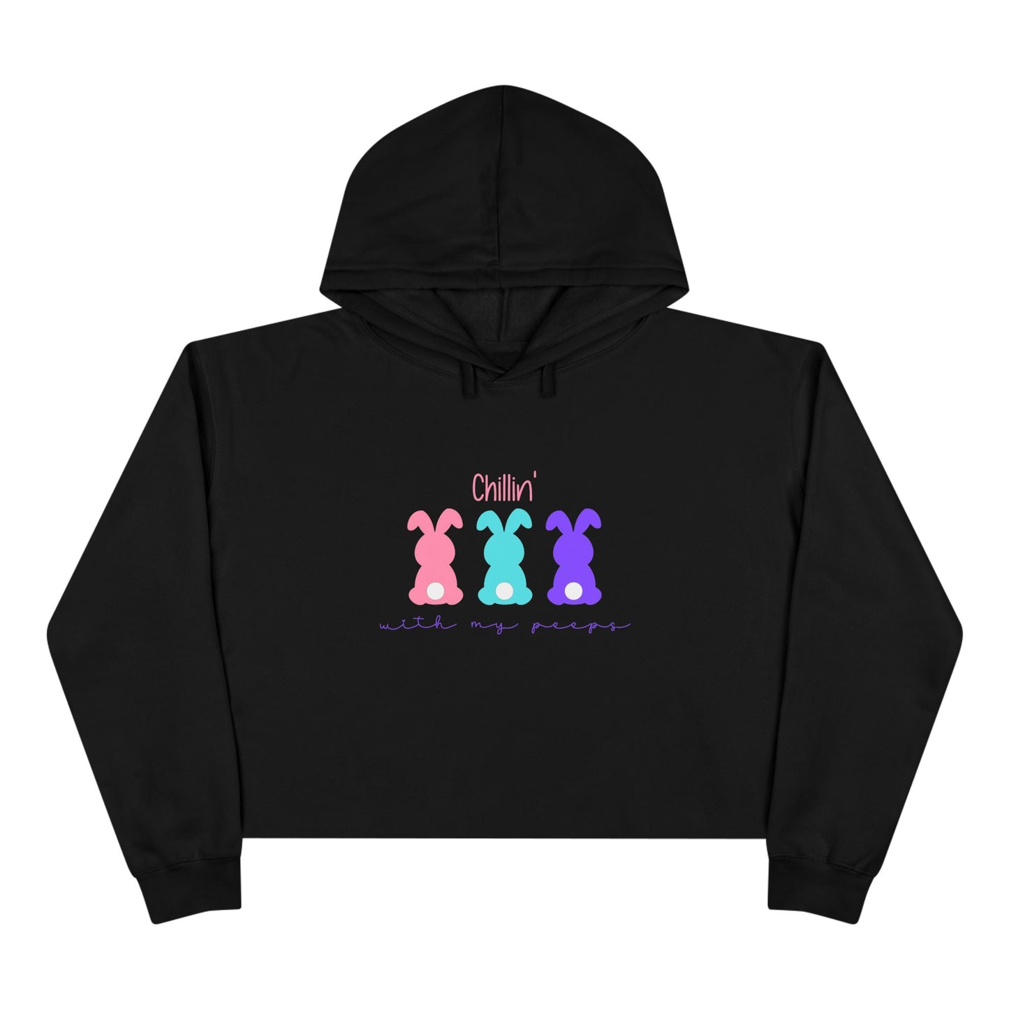 Chillin’ With My Peeps Crop Hoodie
