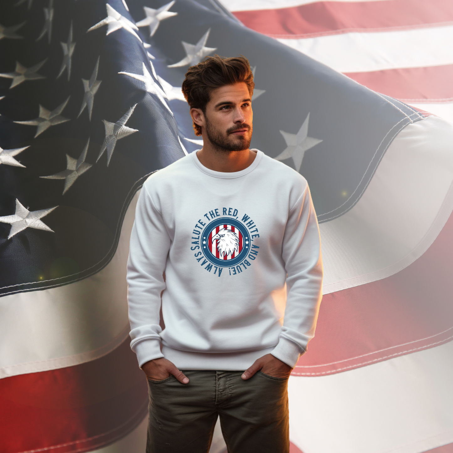 Always Salute Crewneck Sweatshirt