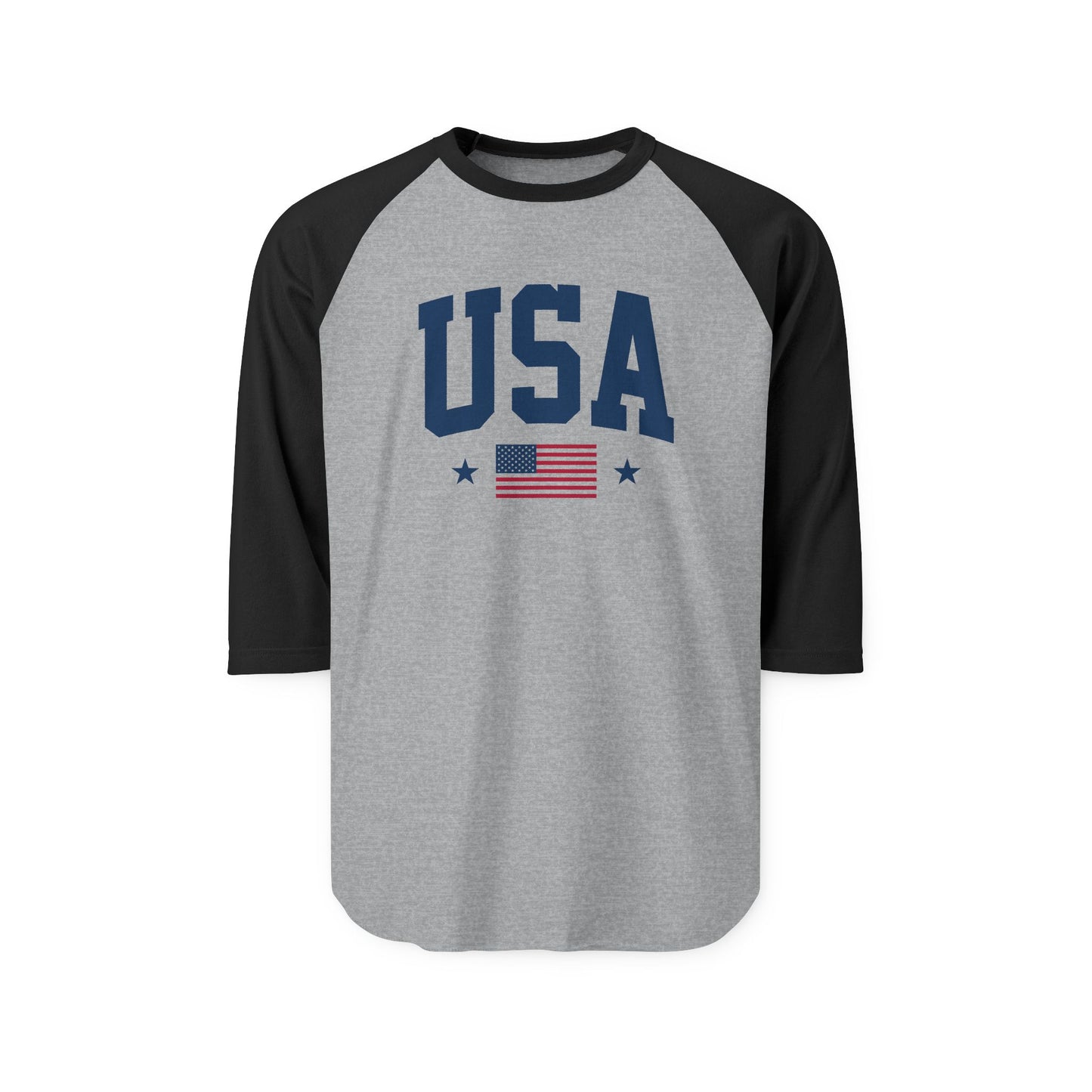USA Flag Baseball Tee