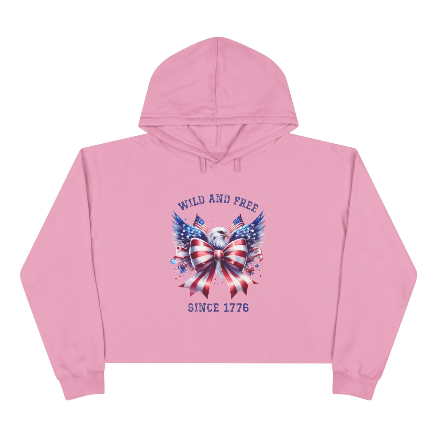 Wild And Free Since 1776 Crop Hoodie