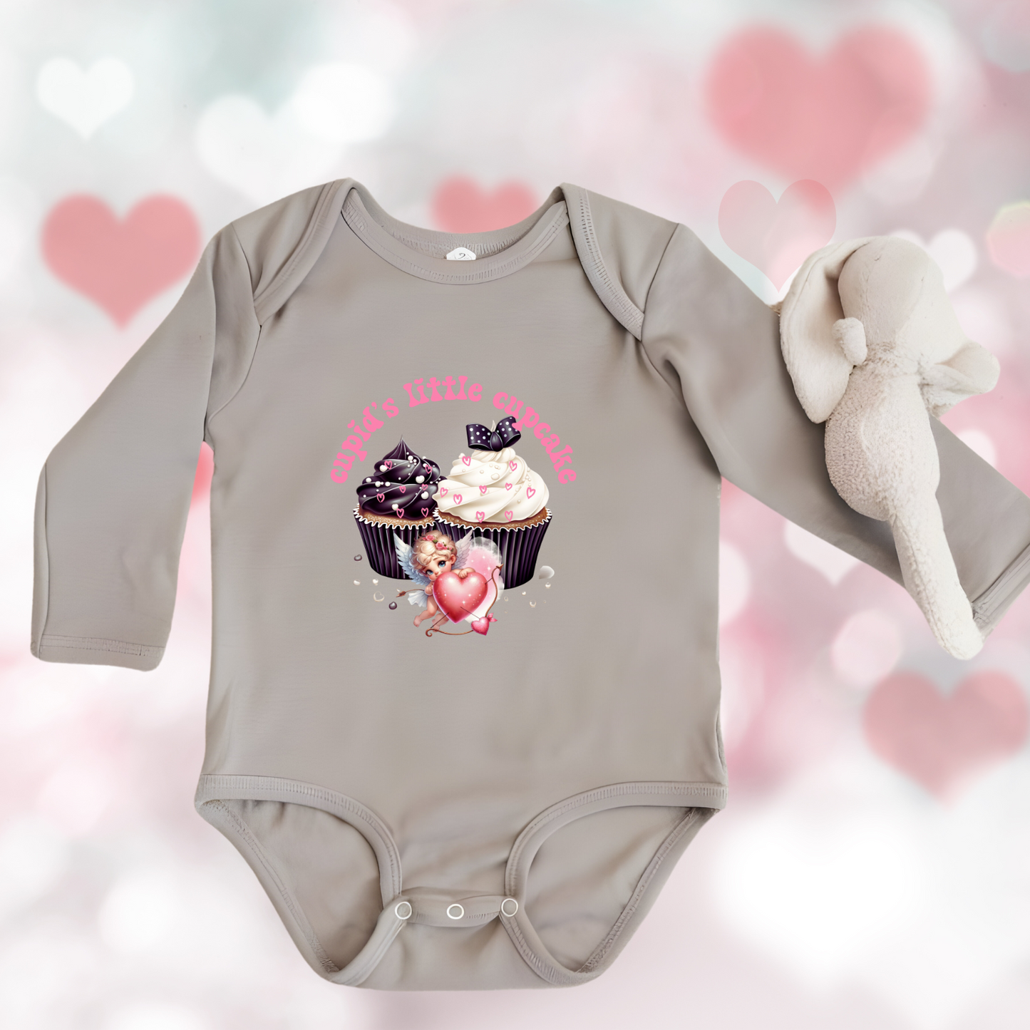 Cupid’s Little Cupcake Infant Long Sleeve Onesie
