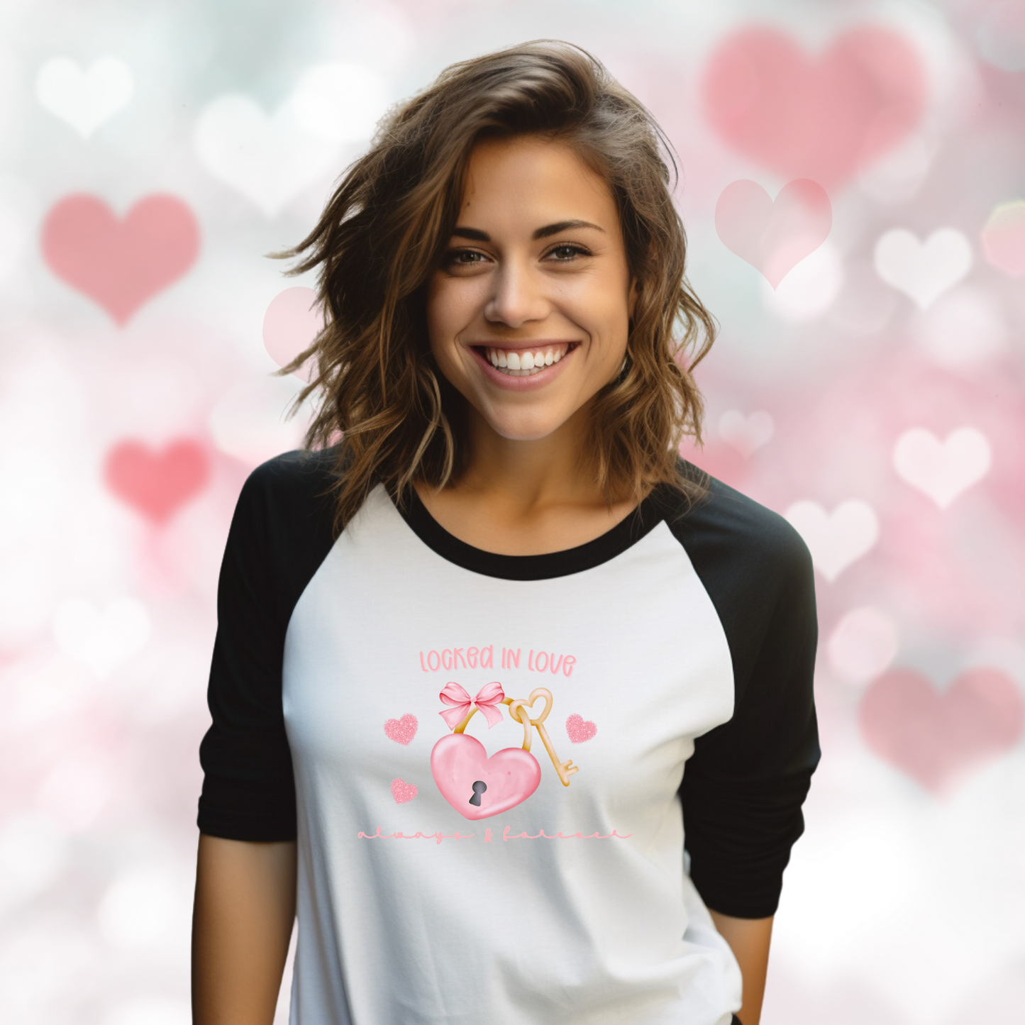 Locked In Love Baseball Tee