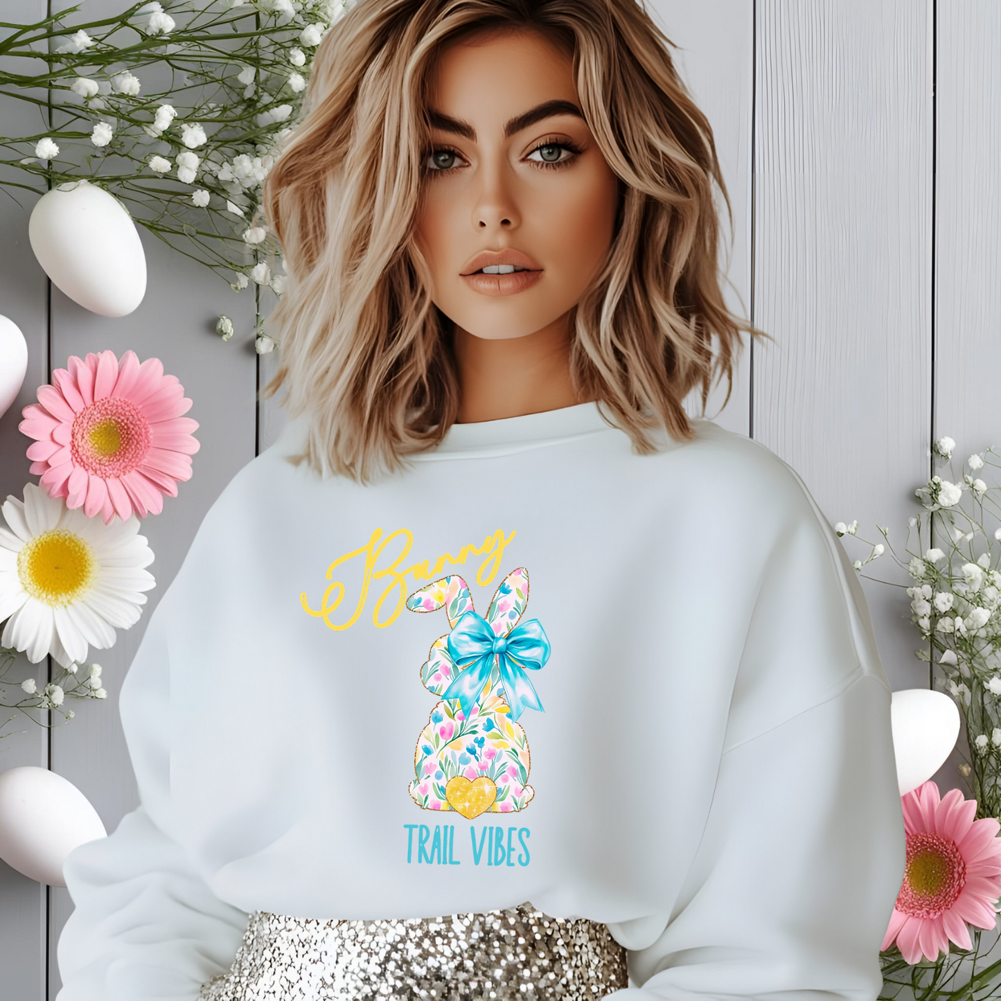 Bunny Trail Vibes Crewneck Sweatshirt