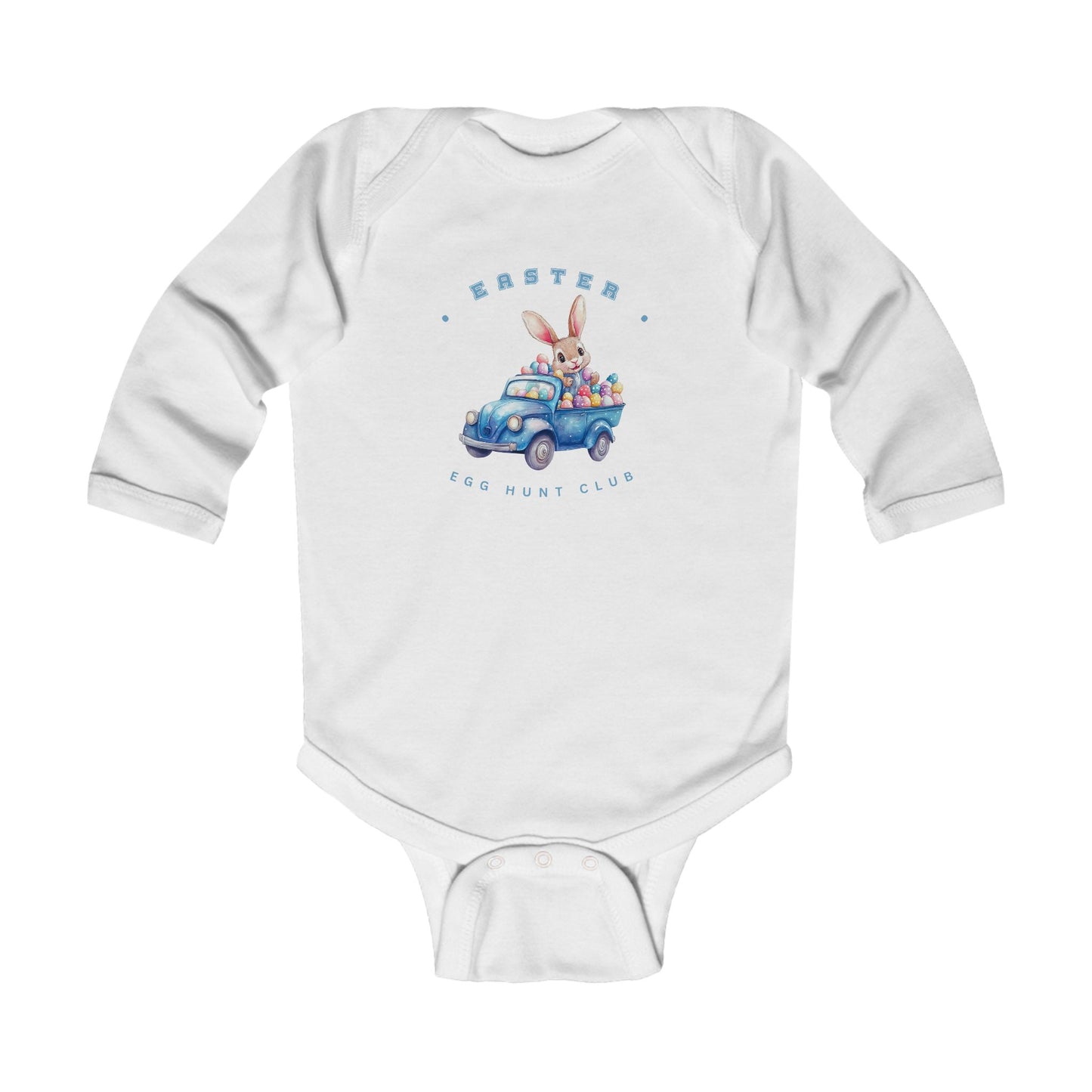 Easter Egg Hunt Club Infant Long Sleeve Onesie