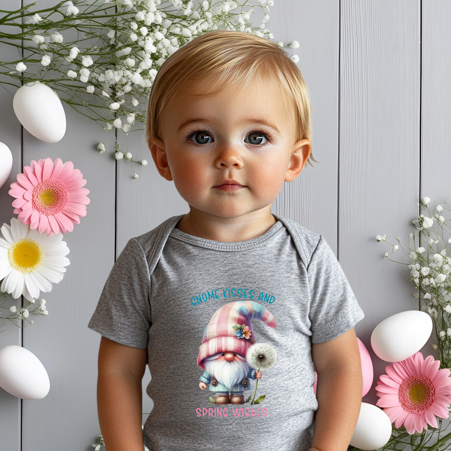Gnome Kisses Infant Short Sleeve Onesie