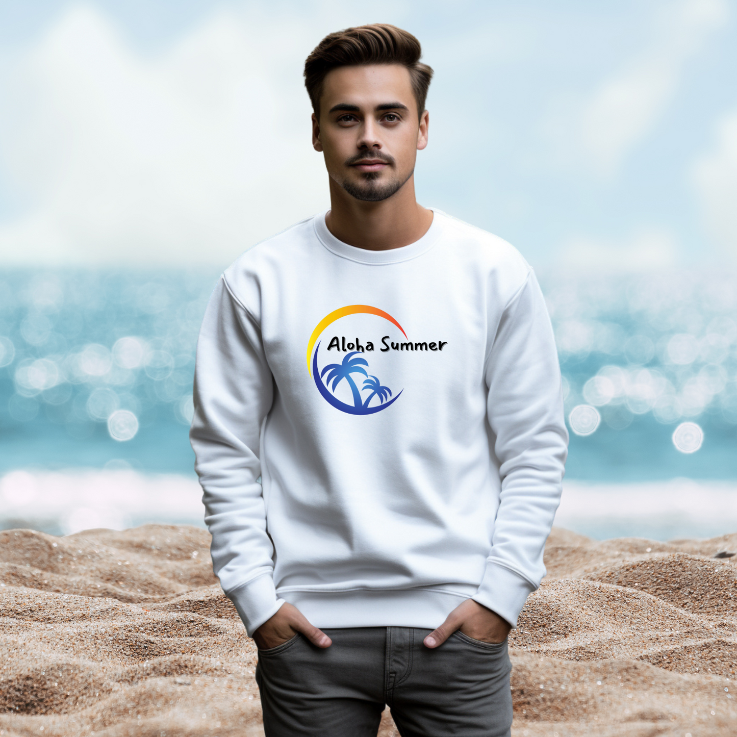 Aloha Summer Crewneck Sweatshirt