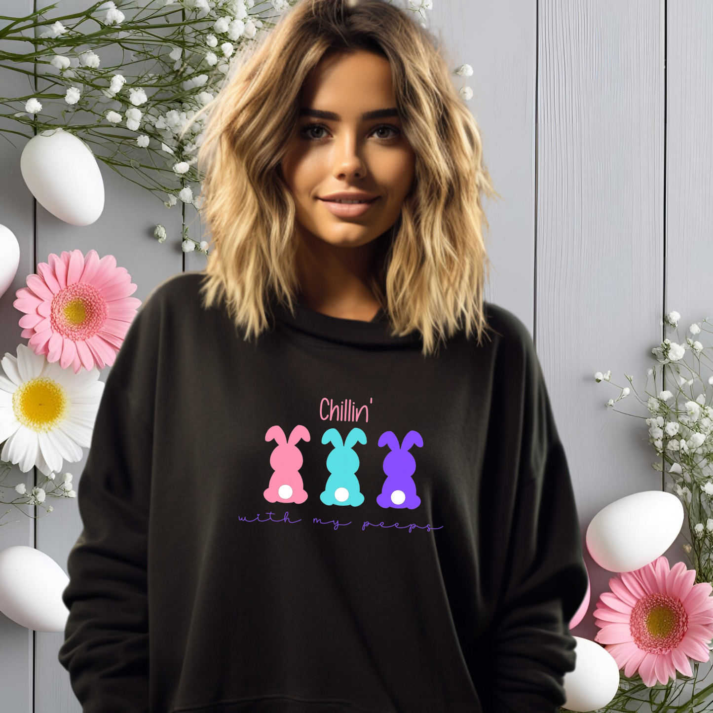Chillin’ With My Peeps Crewneck Sweatshirt