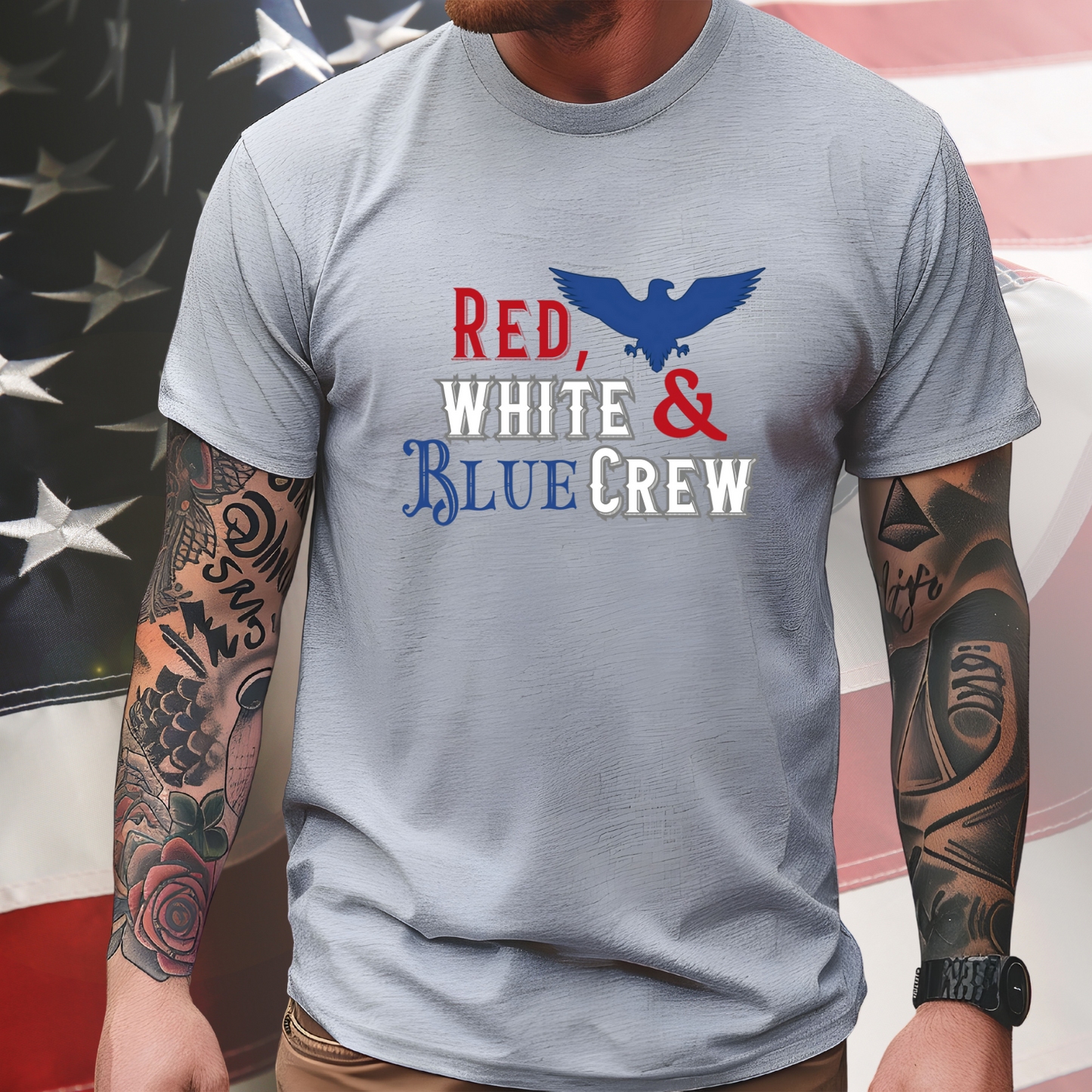 Red, White & Blue Crew T-Shirt