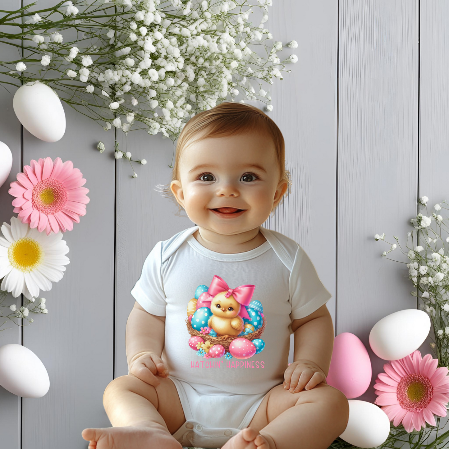 Hatchin’ Happiness Infant Short Sleeve Onesie