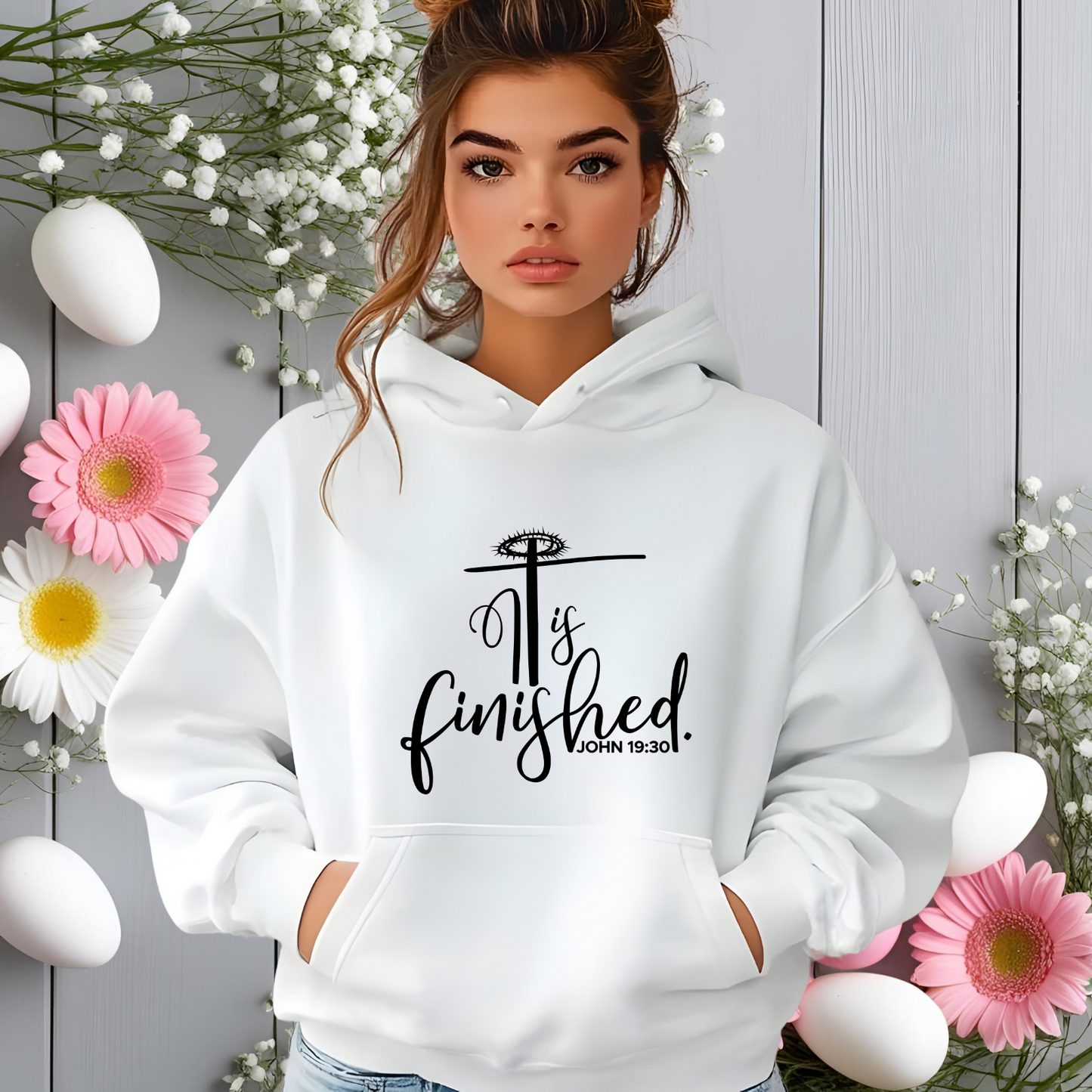 It Is Finished John 19:30 Crewneck Sweatshirt