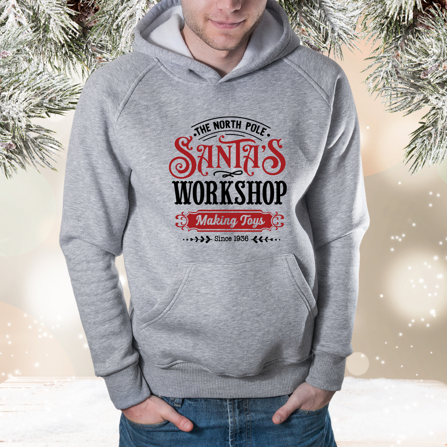 Santa’s Workshop Pullover Hoodie