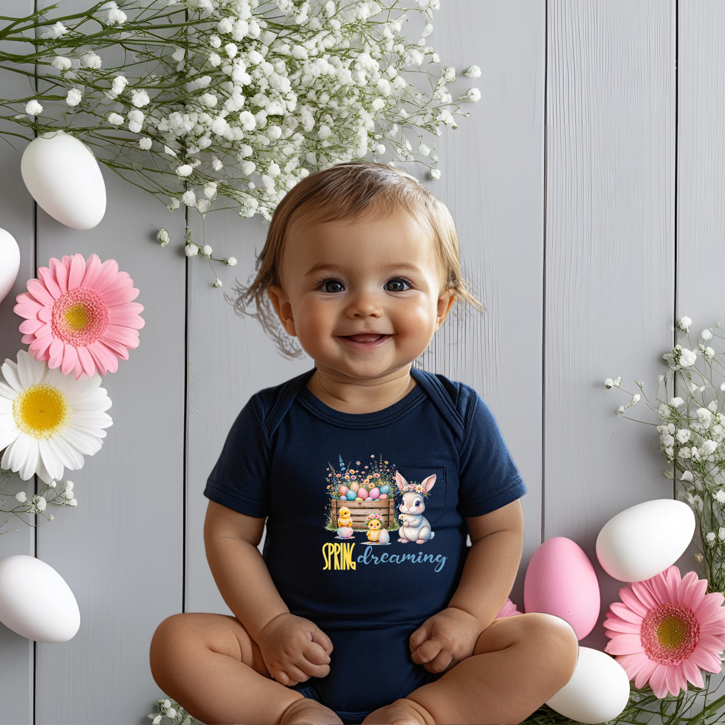 Spring Dreaming Infant Short Sleeve Onesie