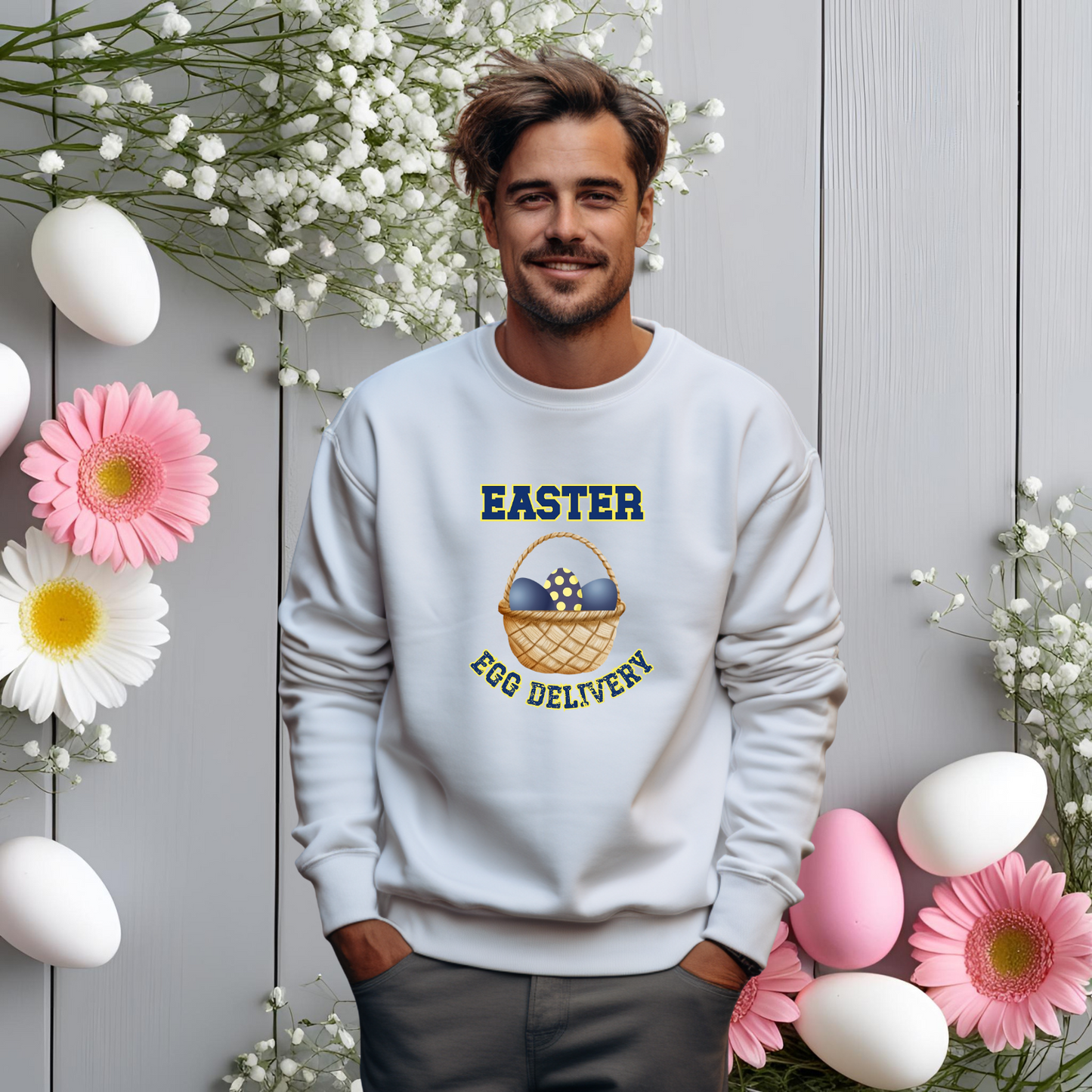 Easter Egg Delivery Crewneck Sweatshirt
