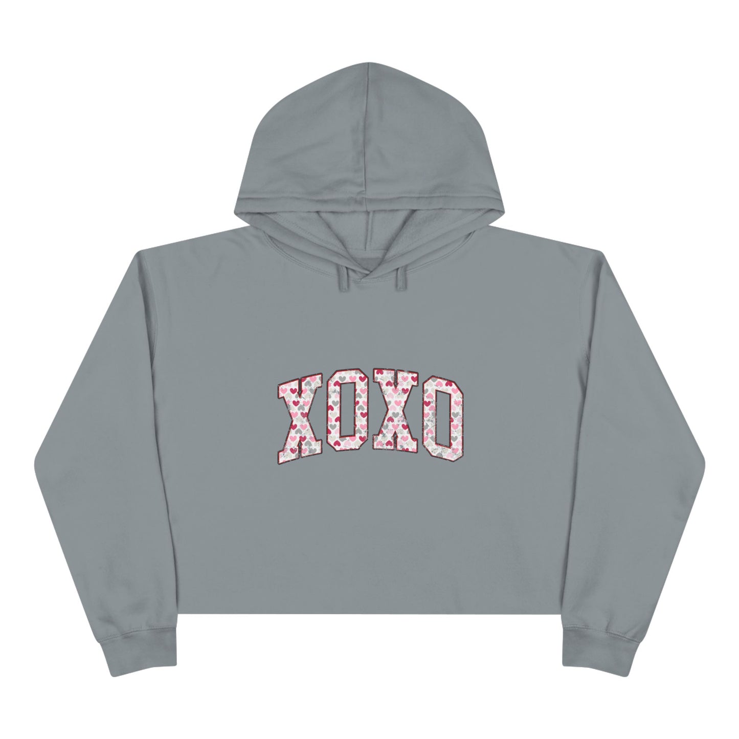 Varsity XO Crop Hoodie