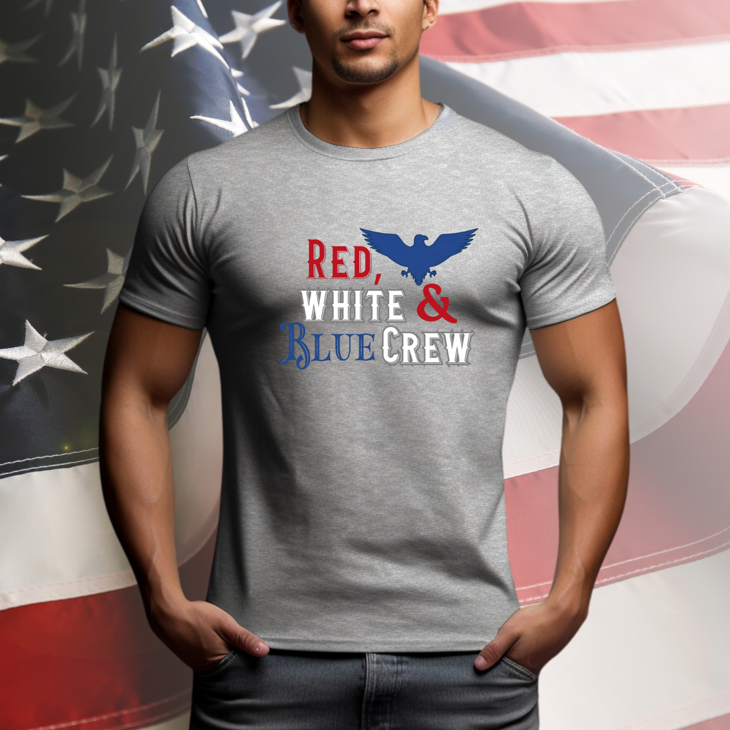 Red, White & Blue Crew T-Shirt