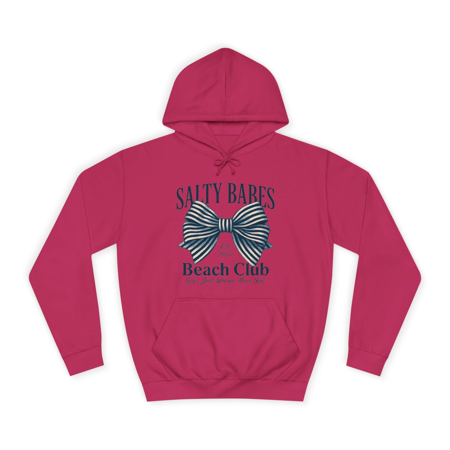 Salty Babes Beach Club Pullover Hoodie