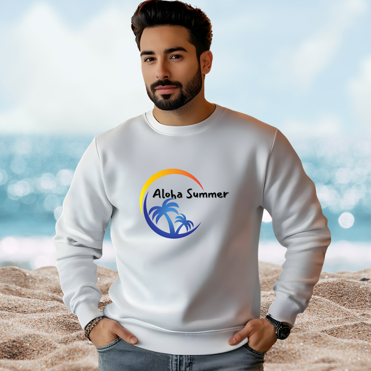Aloha Summer Crewneck Sweatshirt