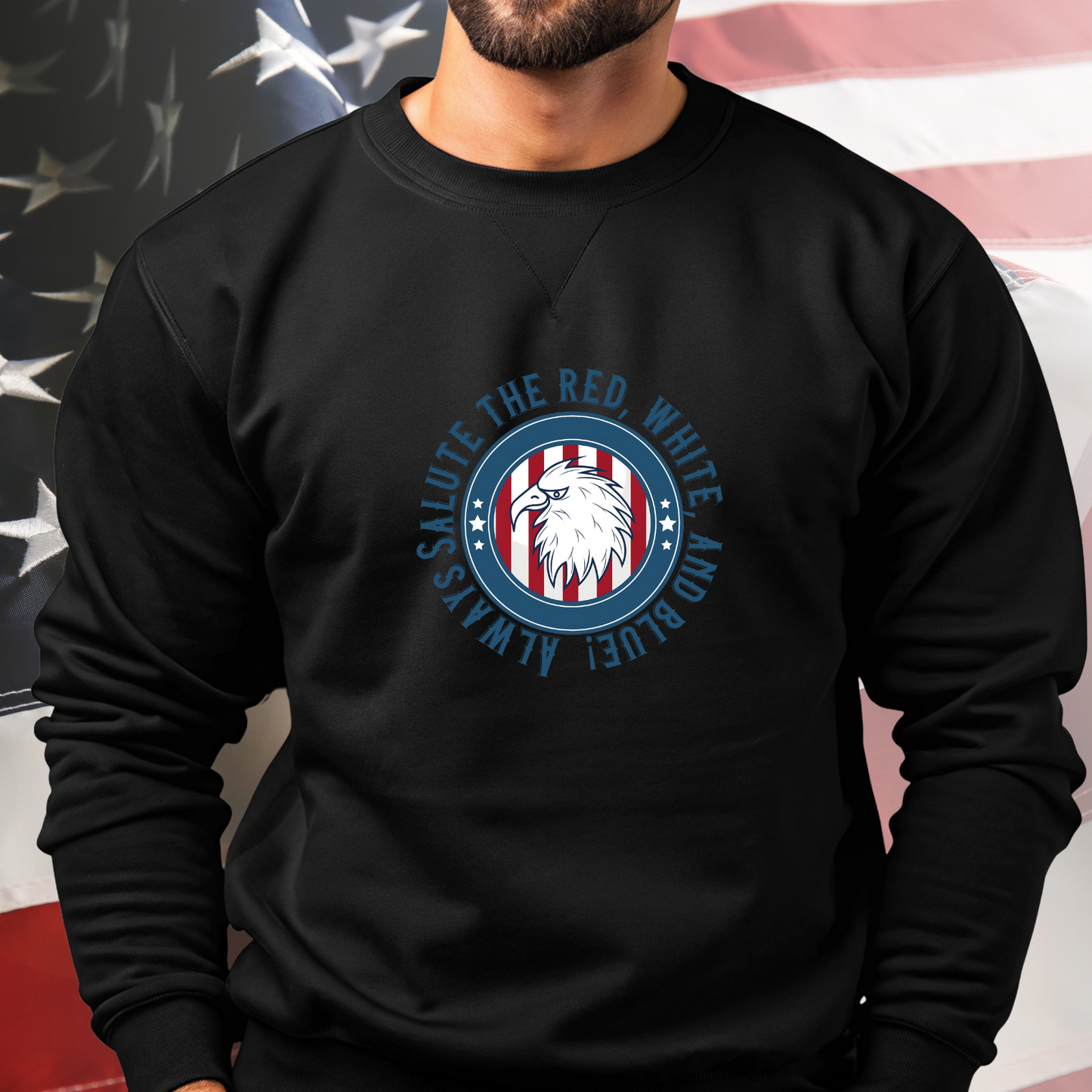 Always Salute Crewneck Sweatshirt