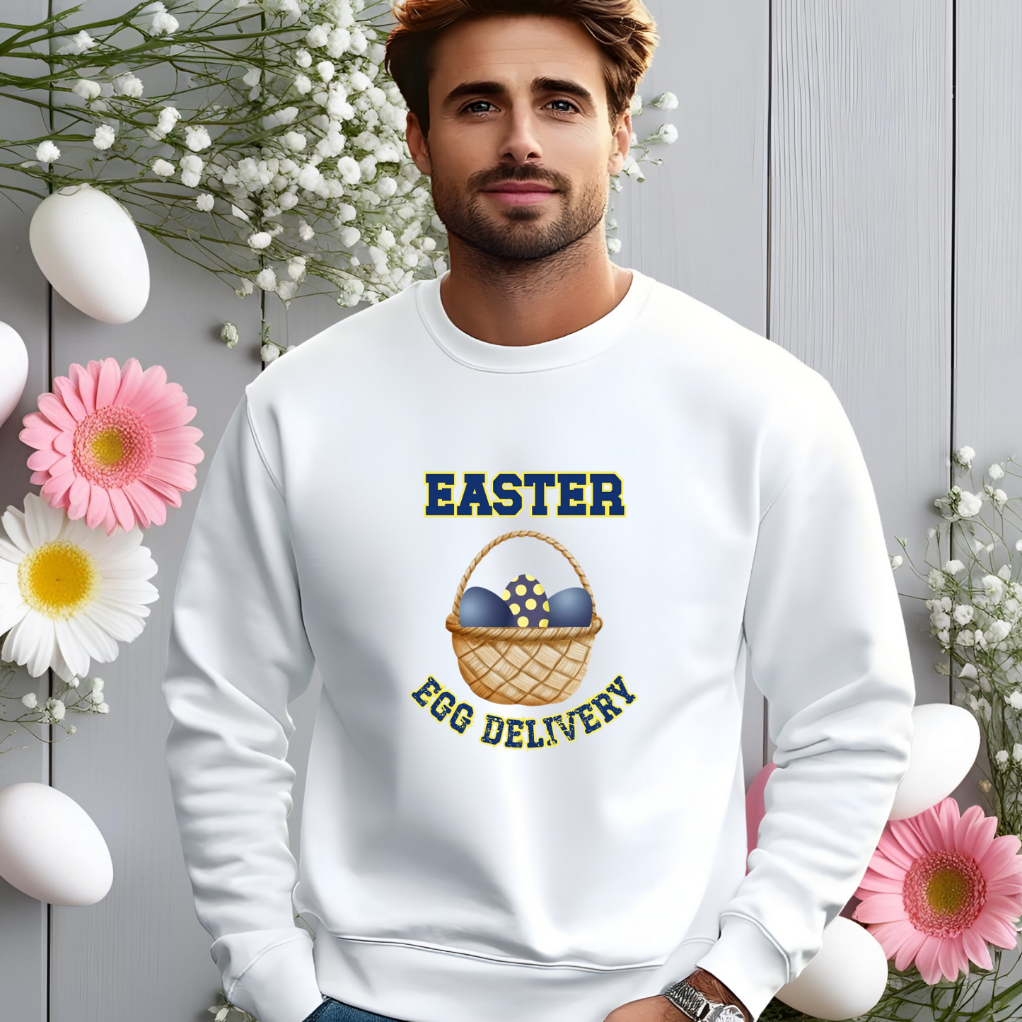Easter Egg Delivery Crewneck Sweatshirt