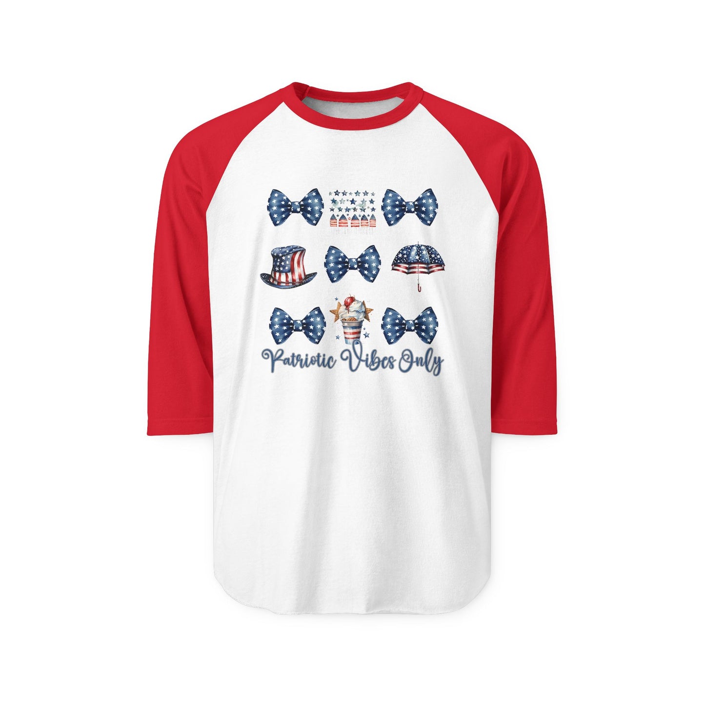 Patriotic Vibes Only Baseball Tee