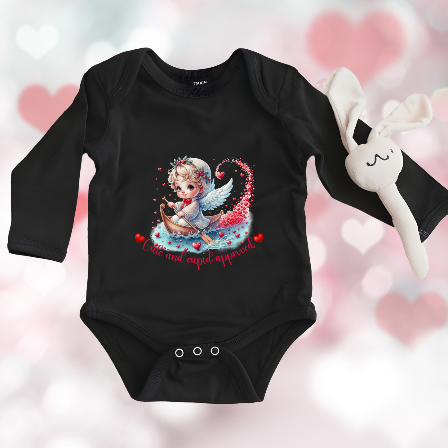 Cute And Cupid Approved Infant Long Sleeve Onesie