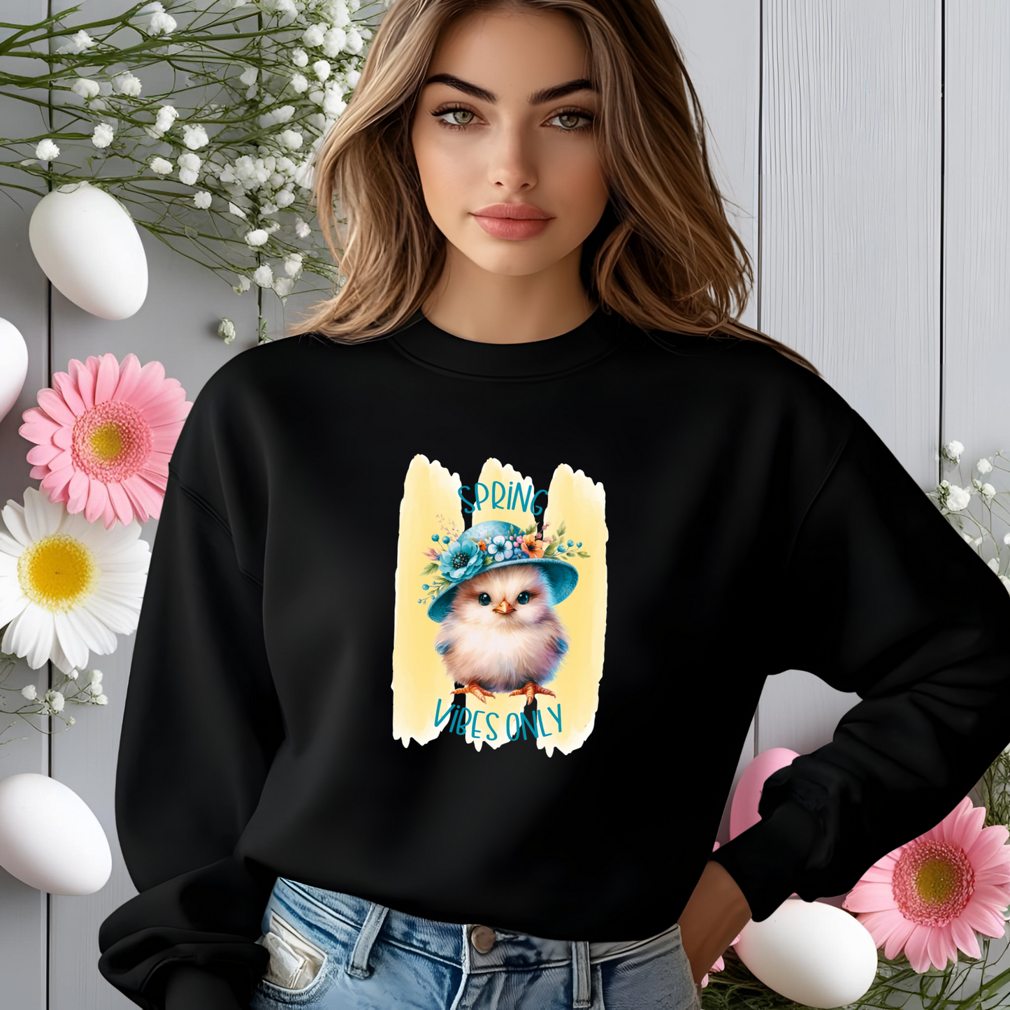 Spring Vibes Only Crewneck Sweatshirt