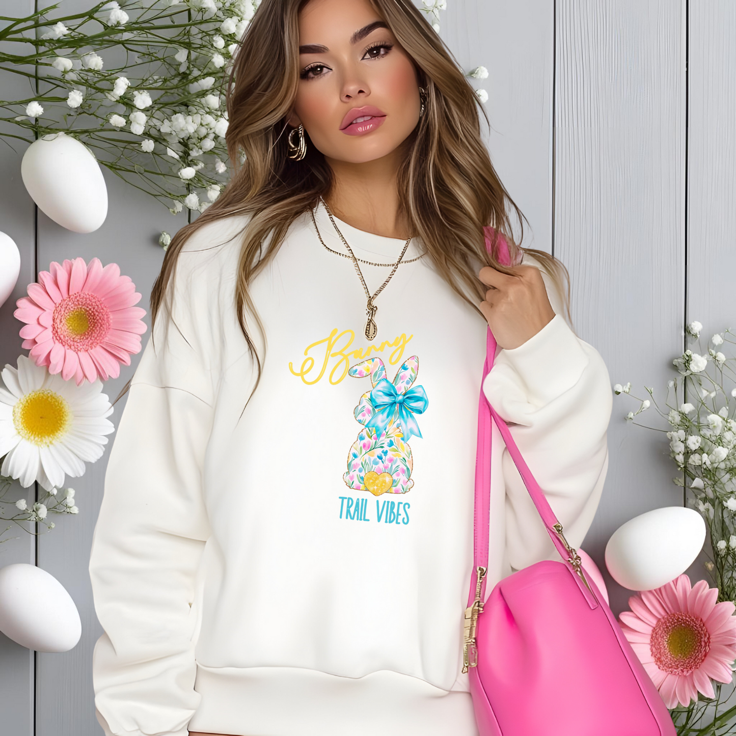 Bunny Trail Vibes Crewneck Sweatshirt