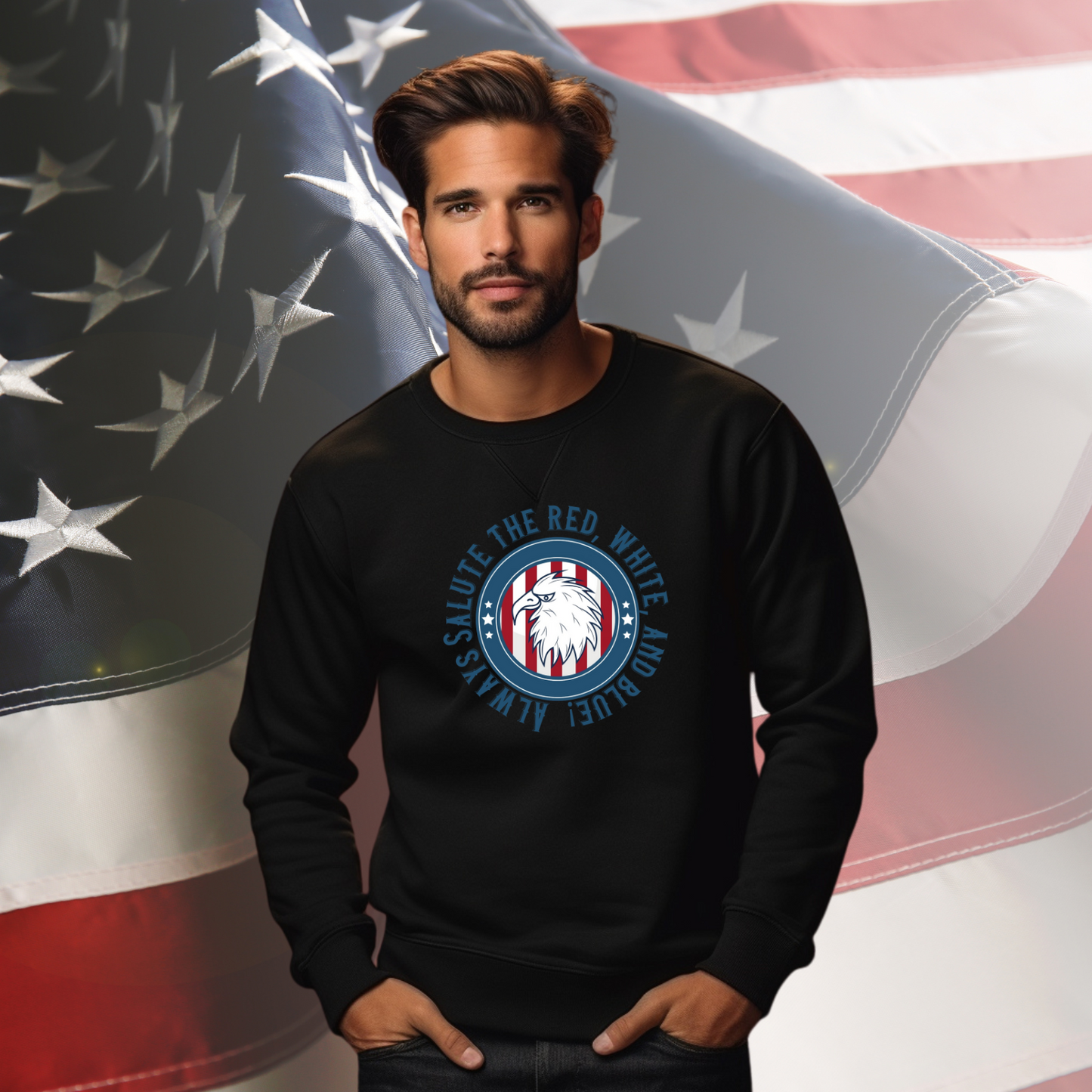 Always Salute Crewneck Sweatshirt