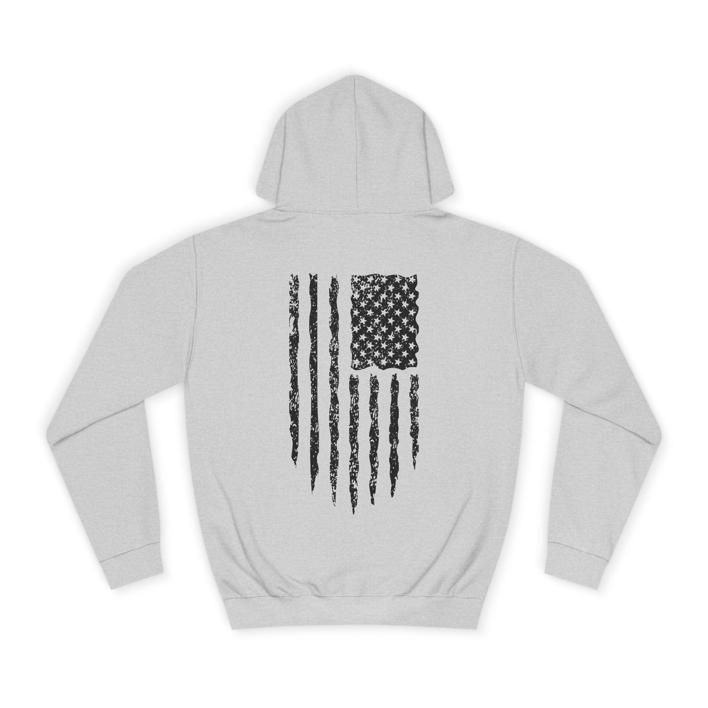 Distressed American Flag Pullover Hoodie