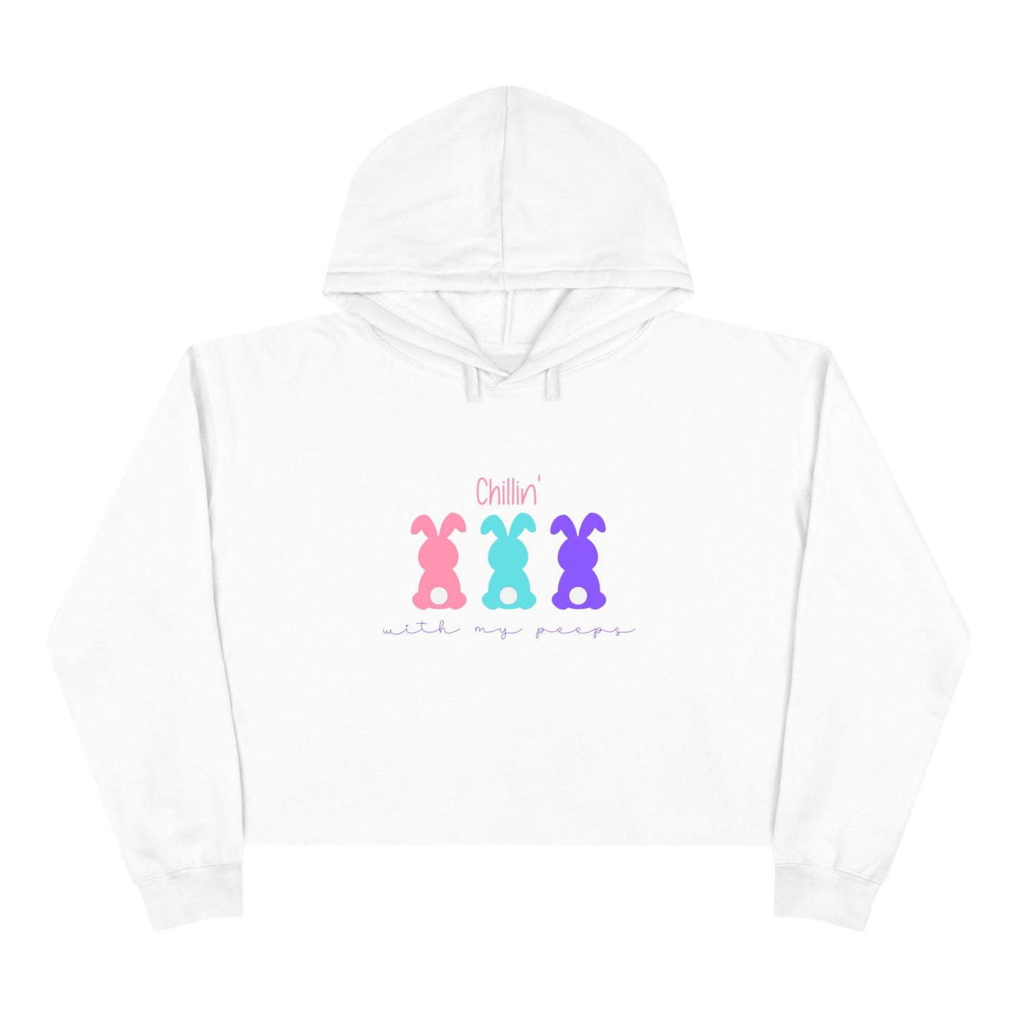 Chillin’ With My Peeps Crop Hoodie