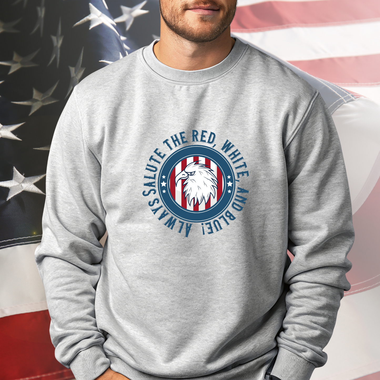Always Salute Crewneck Sweatshirt