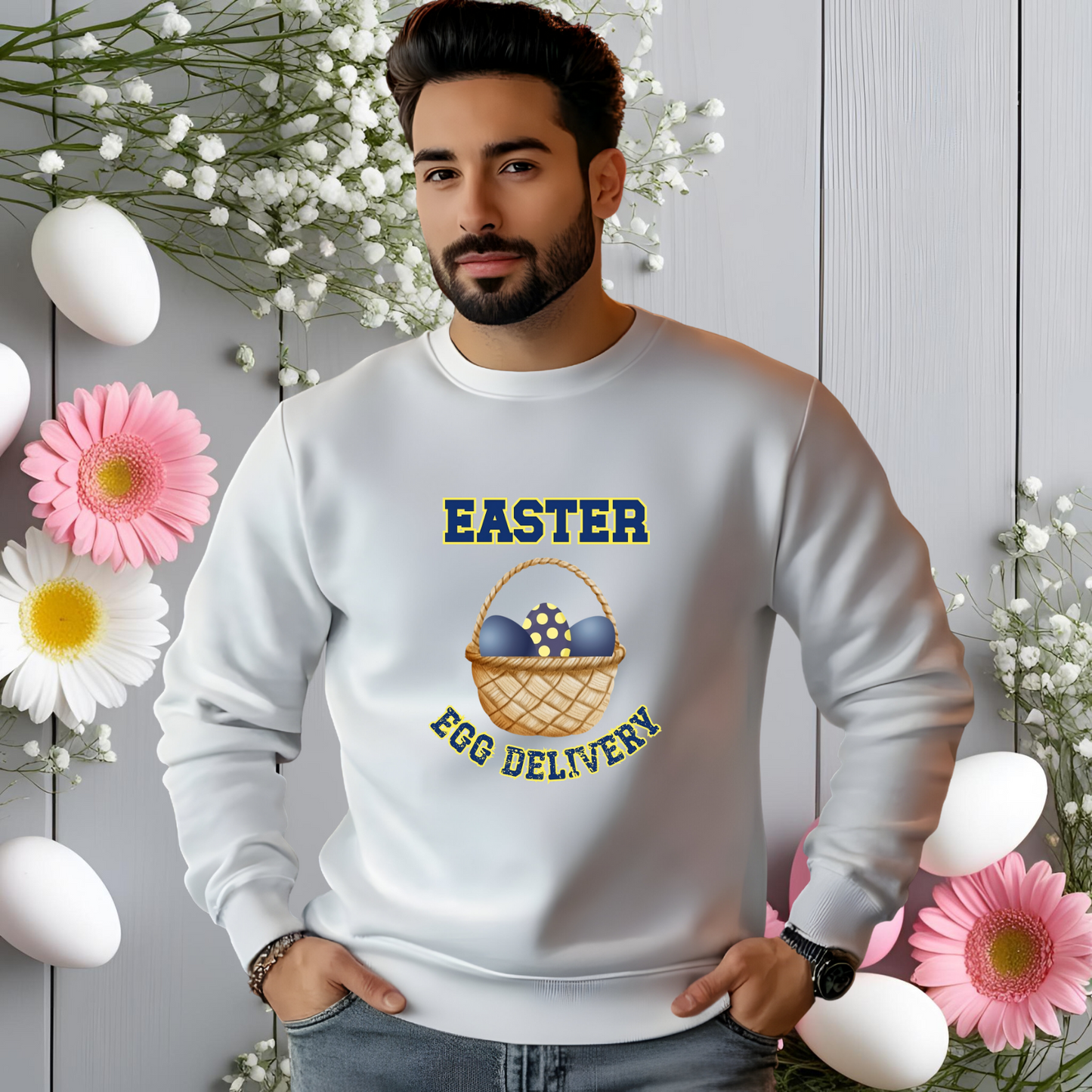 Easter Egg Delivery Crewneck Sweatshirt