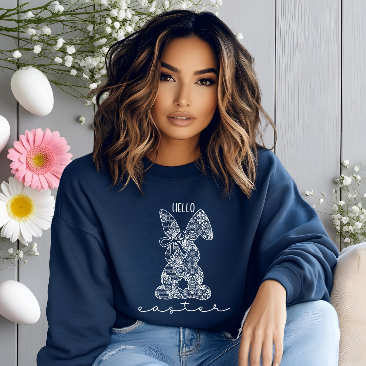 Hello Easter Pullover Hoodie