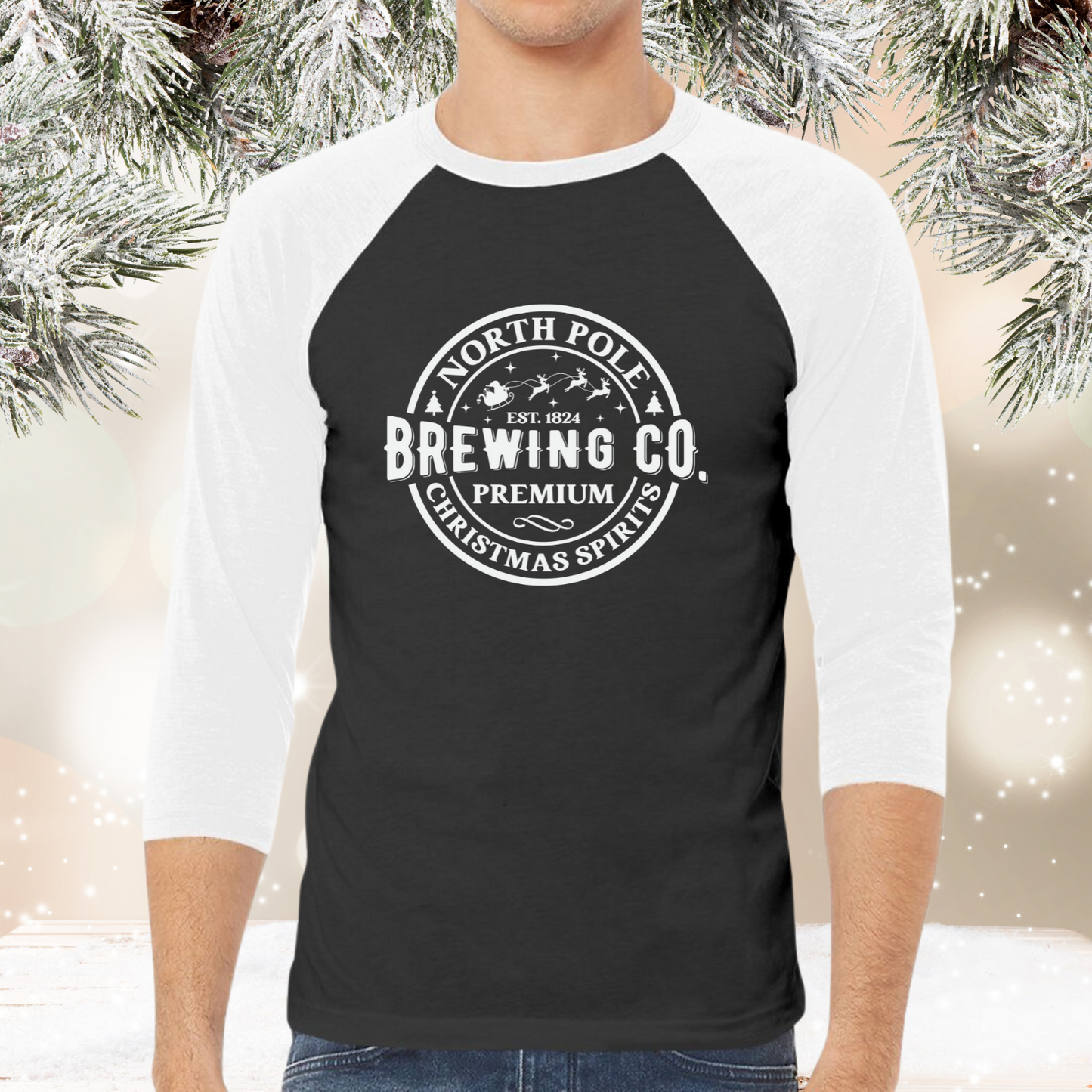 North Pole Brewing Co Baseball Tee