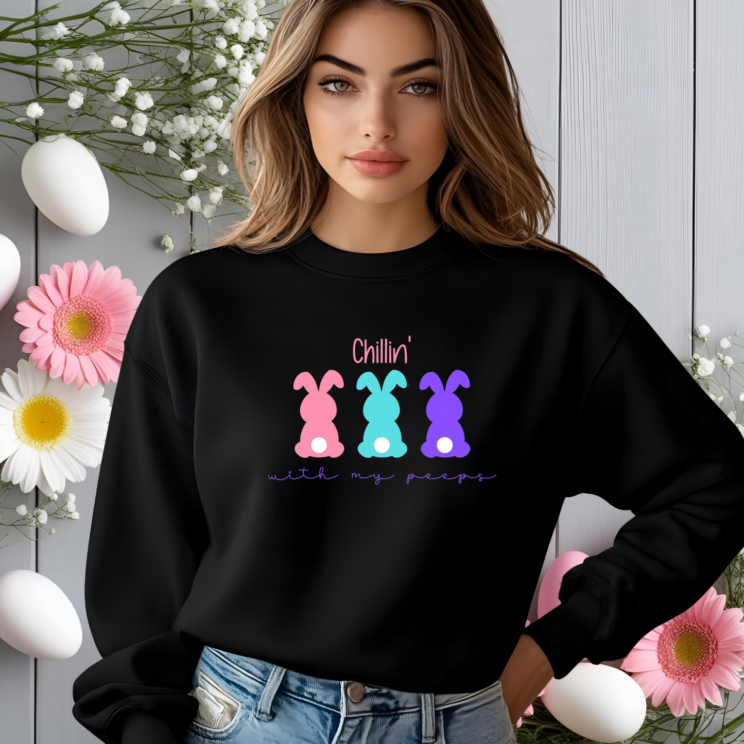 Chillin’ With My Peeps Crewneck Sweatshirt