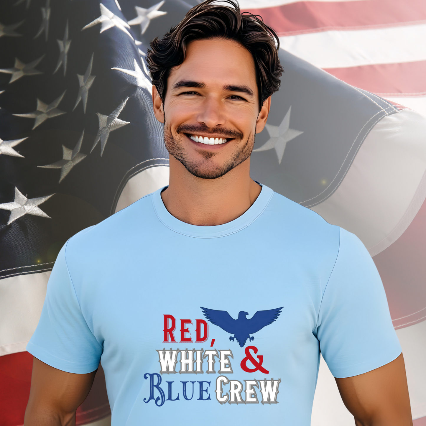 Red, White & Blue Crew T-Shirt