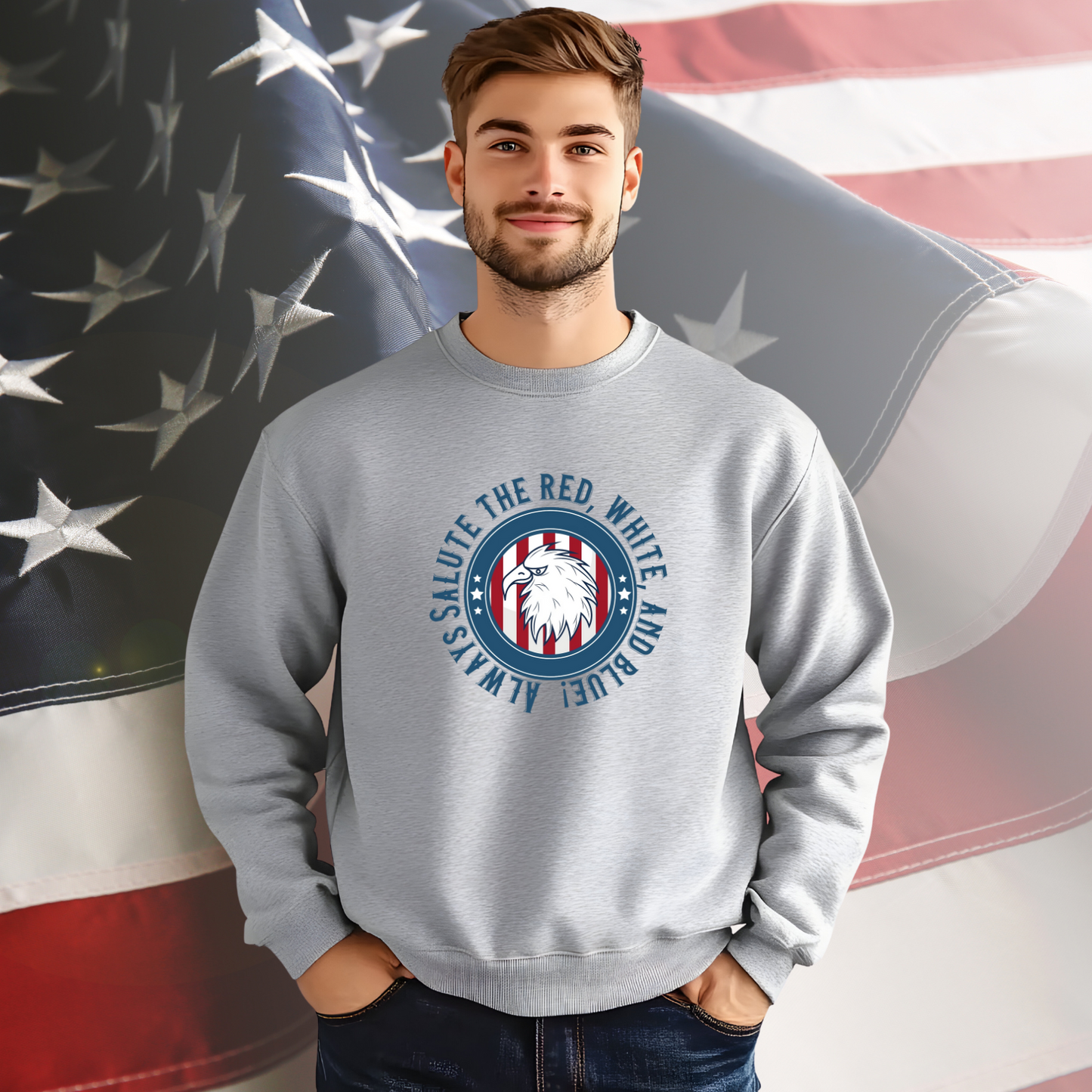 Always Salute Crewneck Sweatshirt