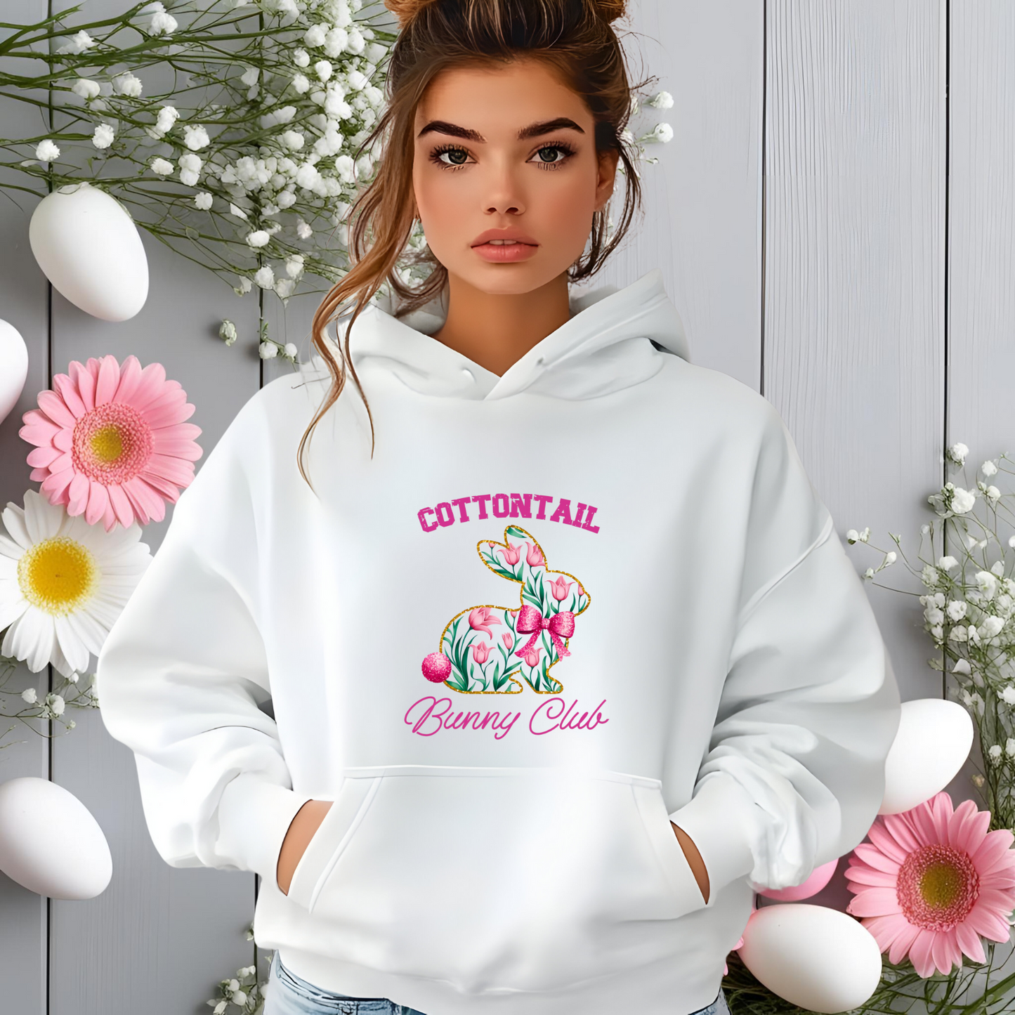 Cottontail Bunny Club Pullover Hoodie